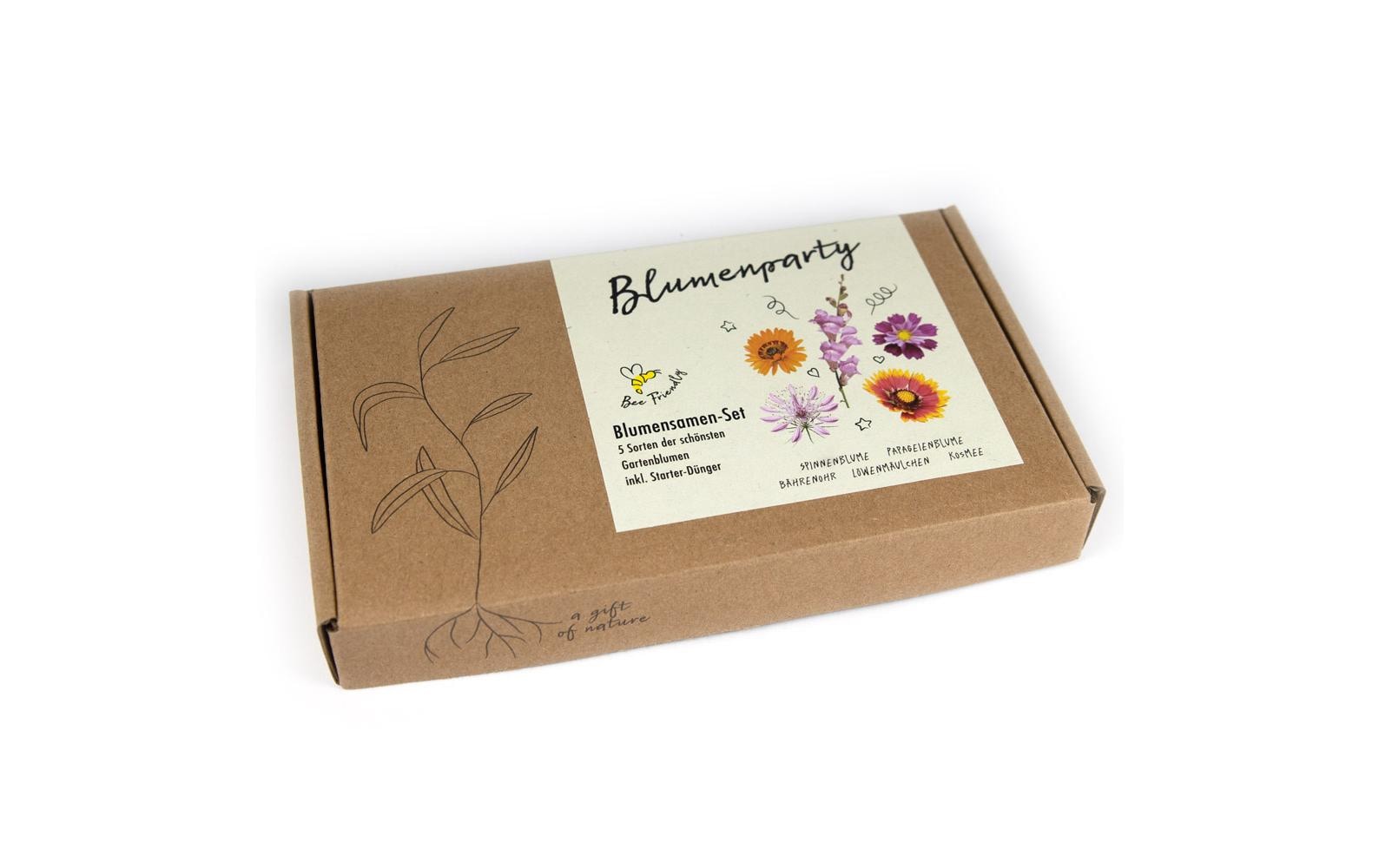 Naturkraftwerk Anzucht Blumenparty, 5 Sorten Gartenblumen