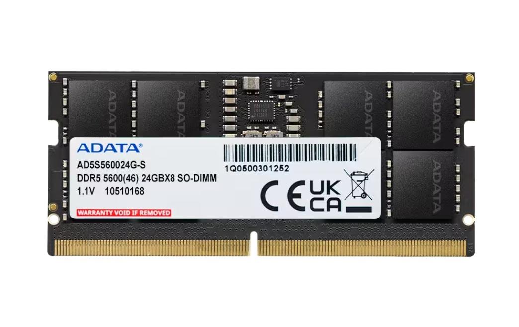 ADATA SO-DDR5-RAM AD5S560024G-S 5600 MHz 1x 24 GB ADATA SO-DDR5-RAM AD5S560024G-S 5600 MHz 1x 24 GB