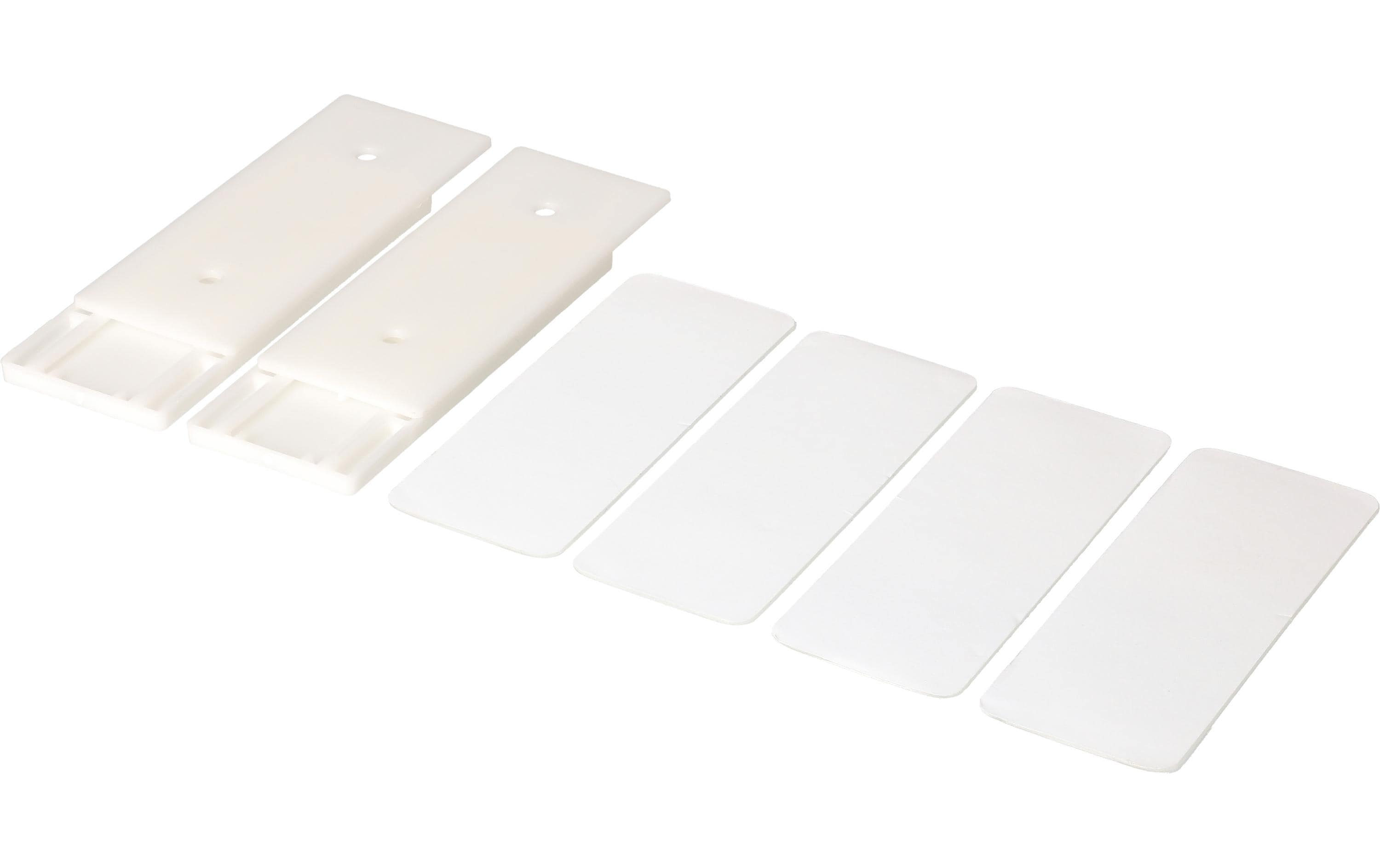 Max Hauri Slide Strip Universalhalterung 10.2 x 4 cm, Weiss, 2 Stück Max Hauri Slide Strip Universalhalterung 10.2 x 4 cm, Weiss, 2 Stück