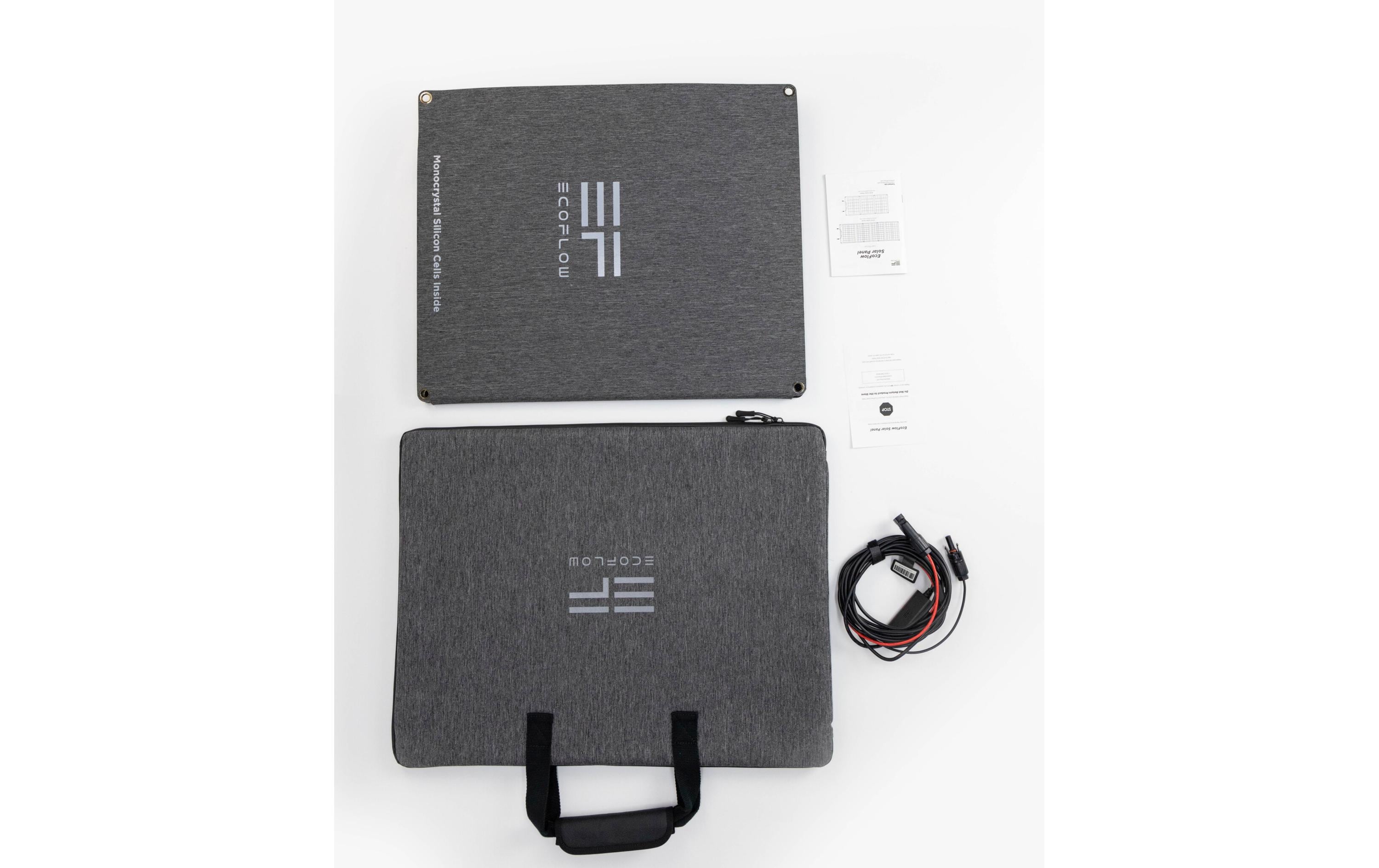 EcoFlow Solarpanel Monokristalin Modul, faltbar, Schwarz 110 W