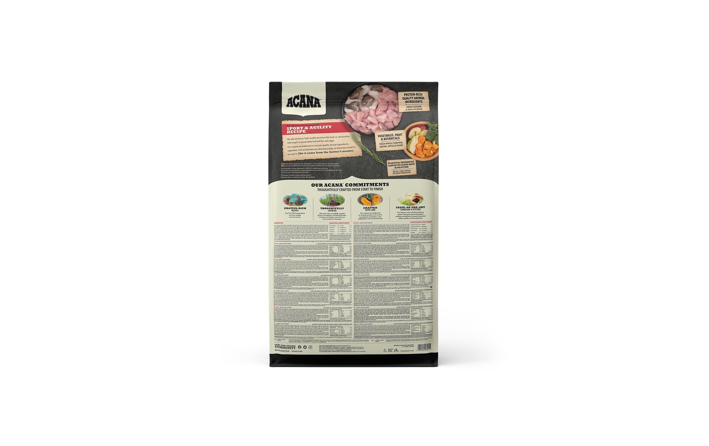 Acana Trockenfutter Sport & Agility Recipe 11.4 kg Acana Trockenfutter Sport & Agility Recipe 11.4 kg