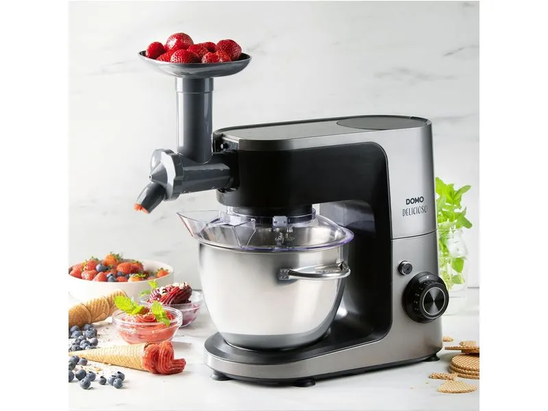 Domo Küchenmaschine Delicioso DO9293KR Grau