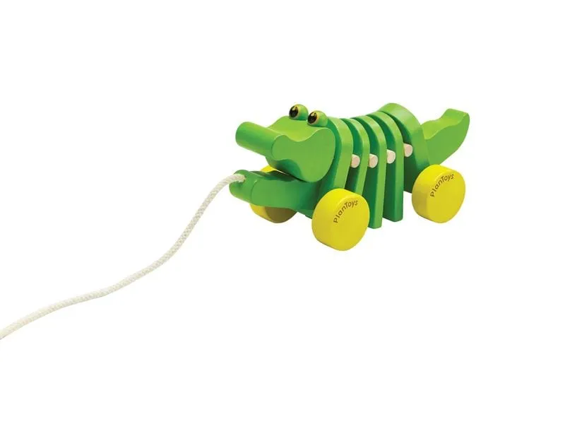 Plantoys Tanzender Alligator/ Krokodil Kautschukholz