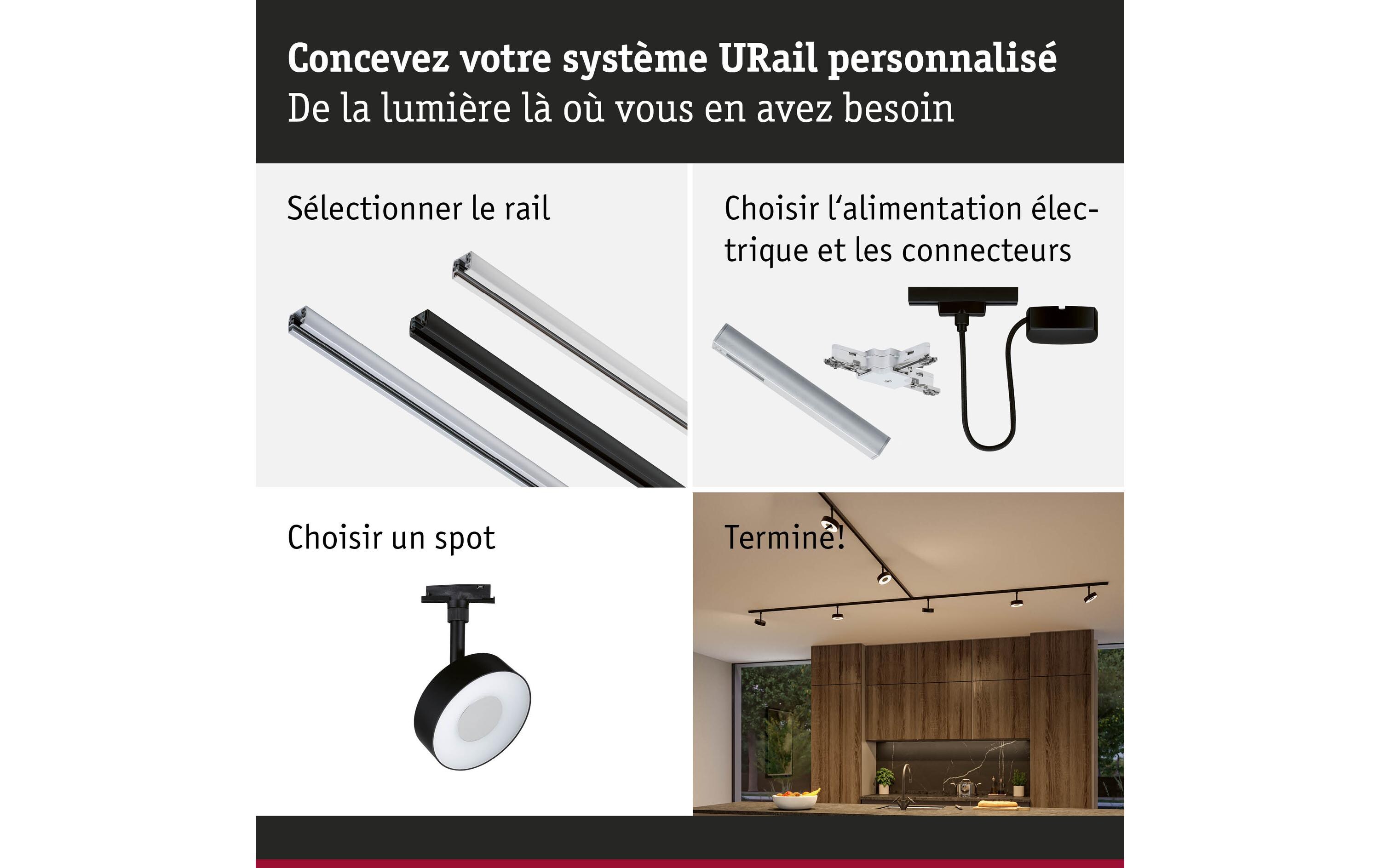 Paulmann URail Schienenspot Circle dimmbar 230 V Schwarz Paulmann URail Schienenspot Circle dimmbar 230 V Schwarz