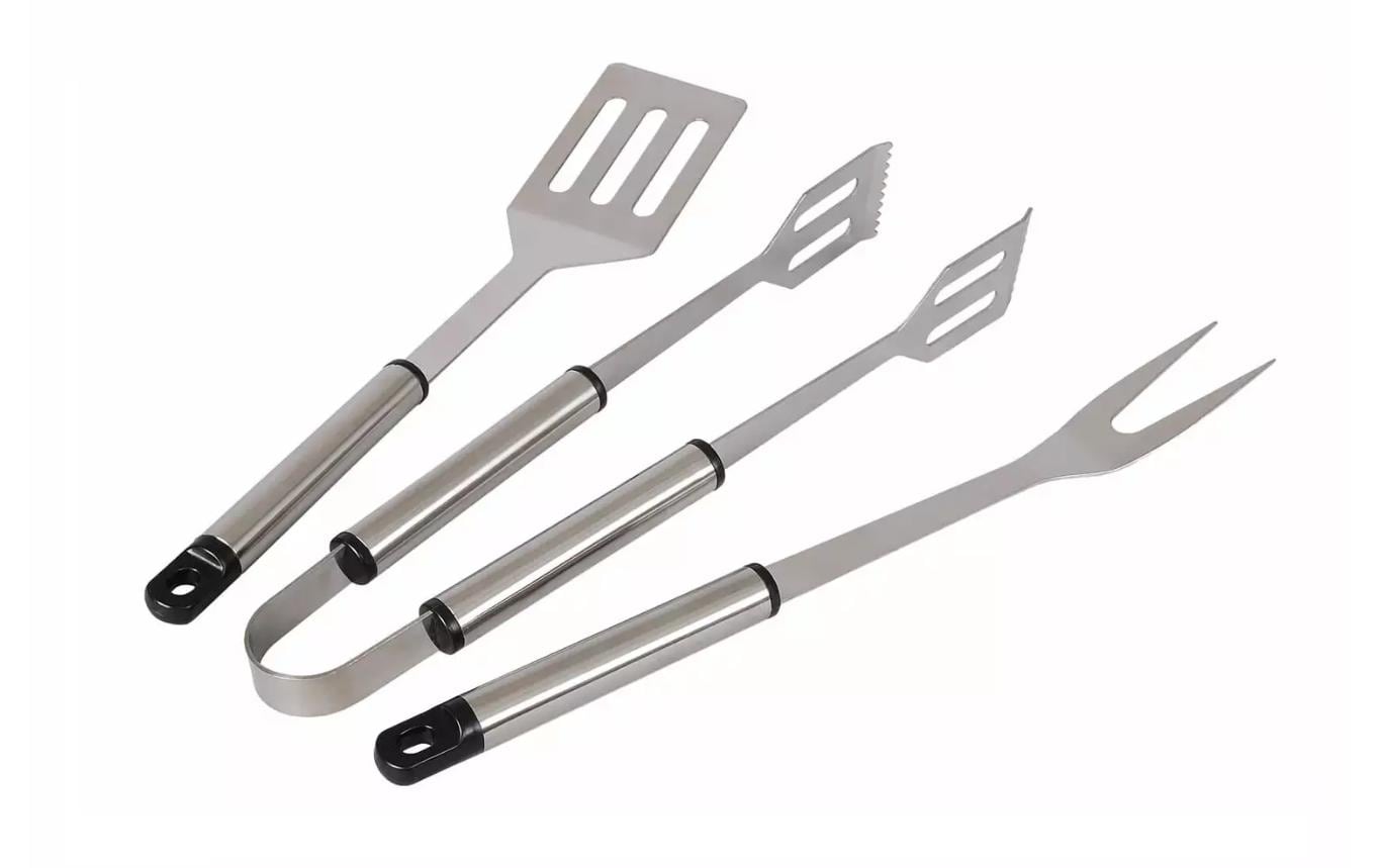 BBQ Dragon Grillbesteck-Set 3-teilig, Silber BBQ Dragon Grillbesteck-Set 3-teilig, Silber