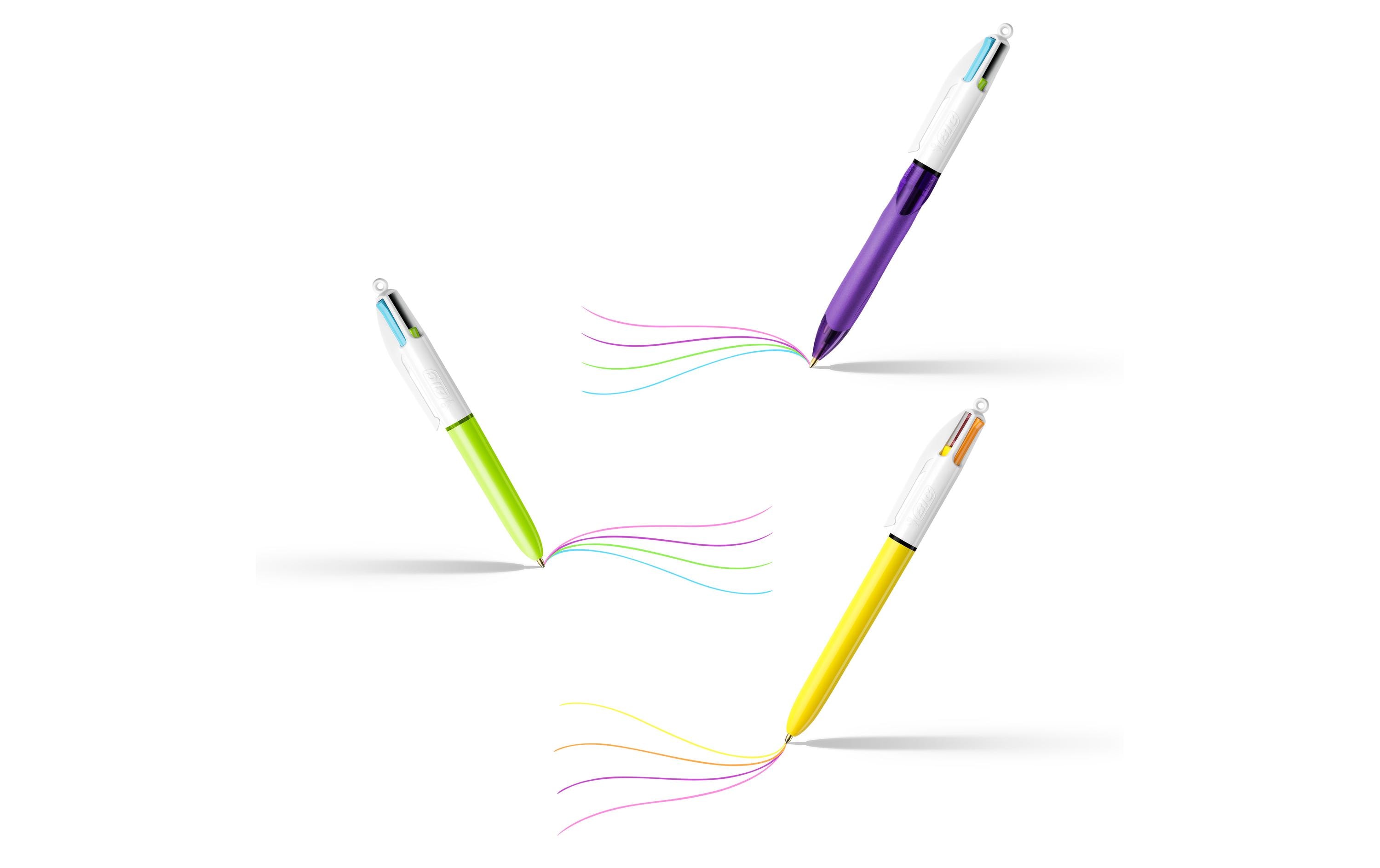 BIC Mehrfarbenkugelschreiber 4 Colours Mega Case 6-teilig