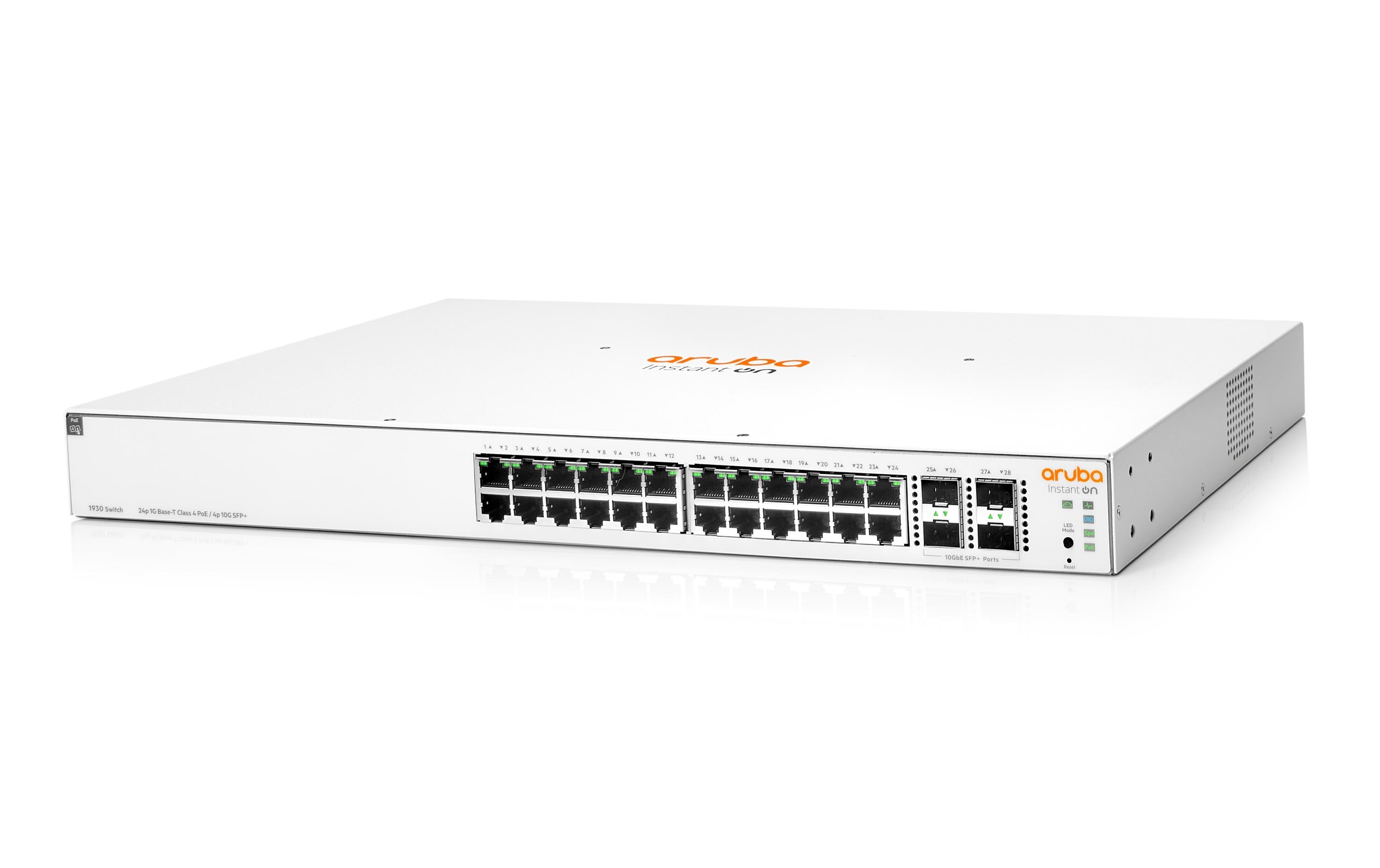 HPE Aruba Networking PoE+ Switch Aruba Instant On 1930-24G PoE+ 195W 24 Port HPE Aruba Networking PoE+ Switch Aruba Instant On 1930-24G PoE+ 195W 24 Port