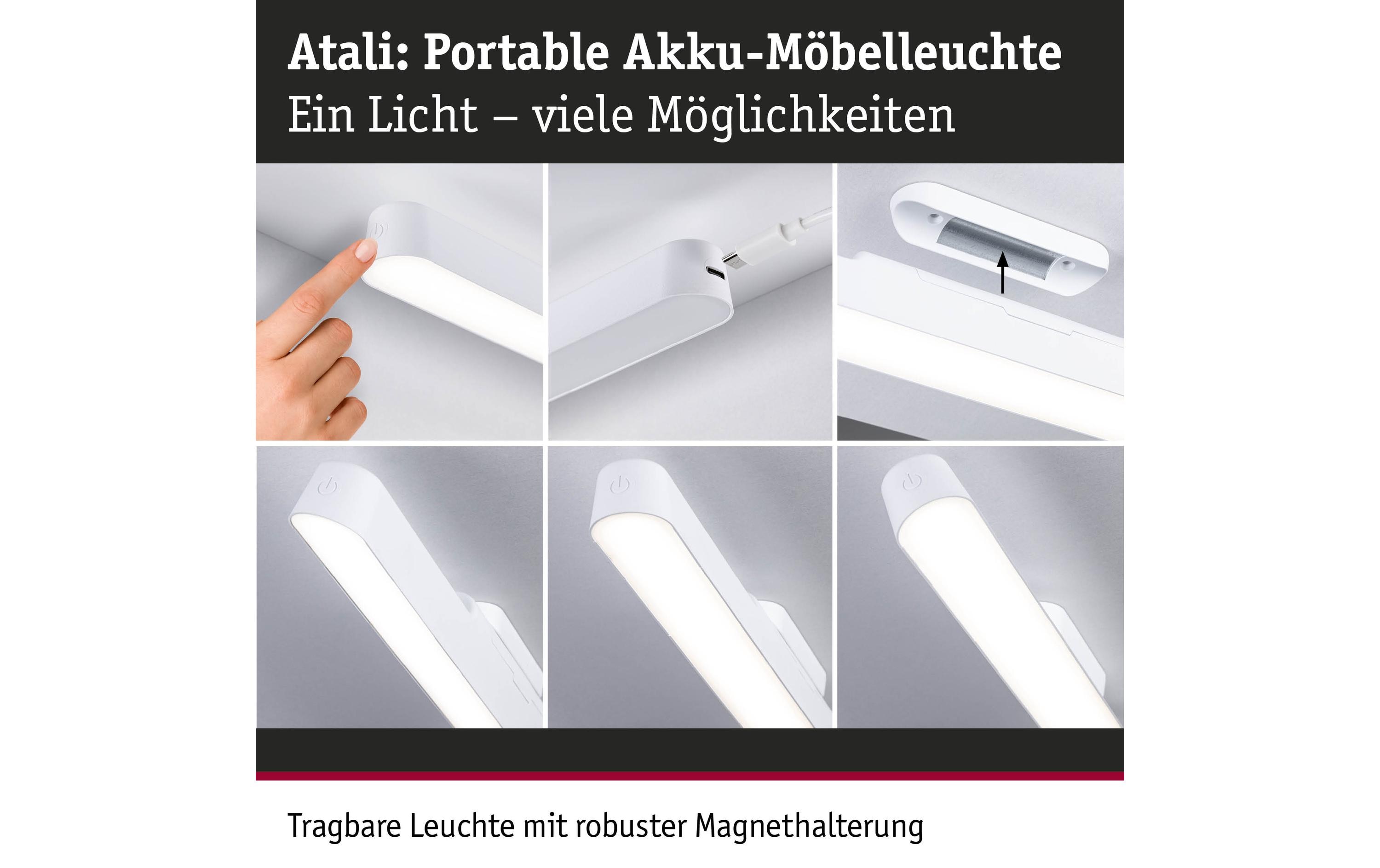 Paulmann Mobile Möbelaufbauleuchte Atali Weiss