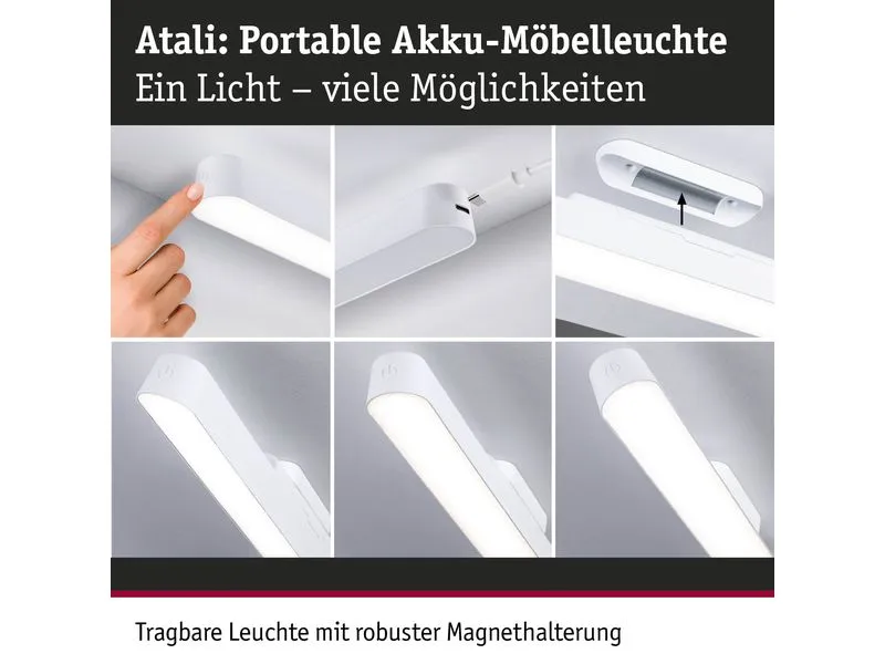 Paulmann Mobile Möbelaufbauleuchte Atali Weiss