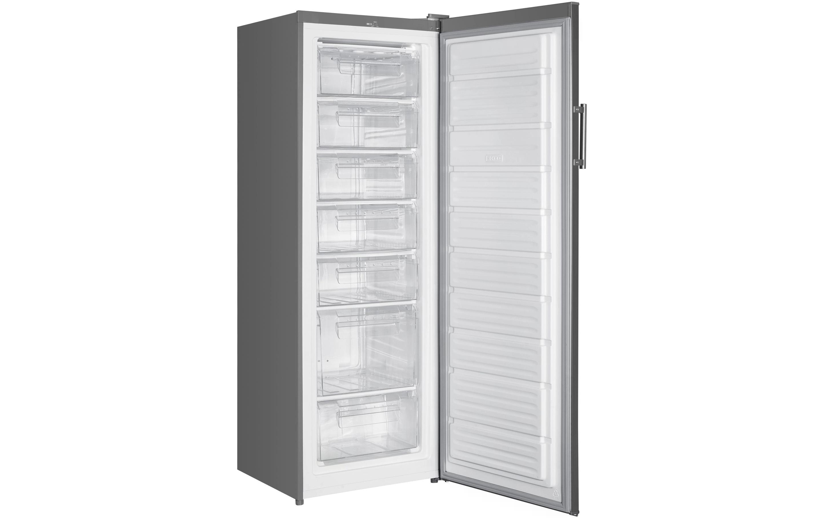 SPC Gefrierschrank H-GS3857 INOX Grau Rechts, Wechselbar