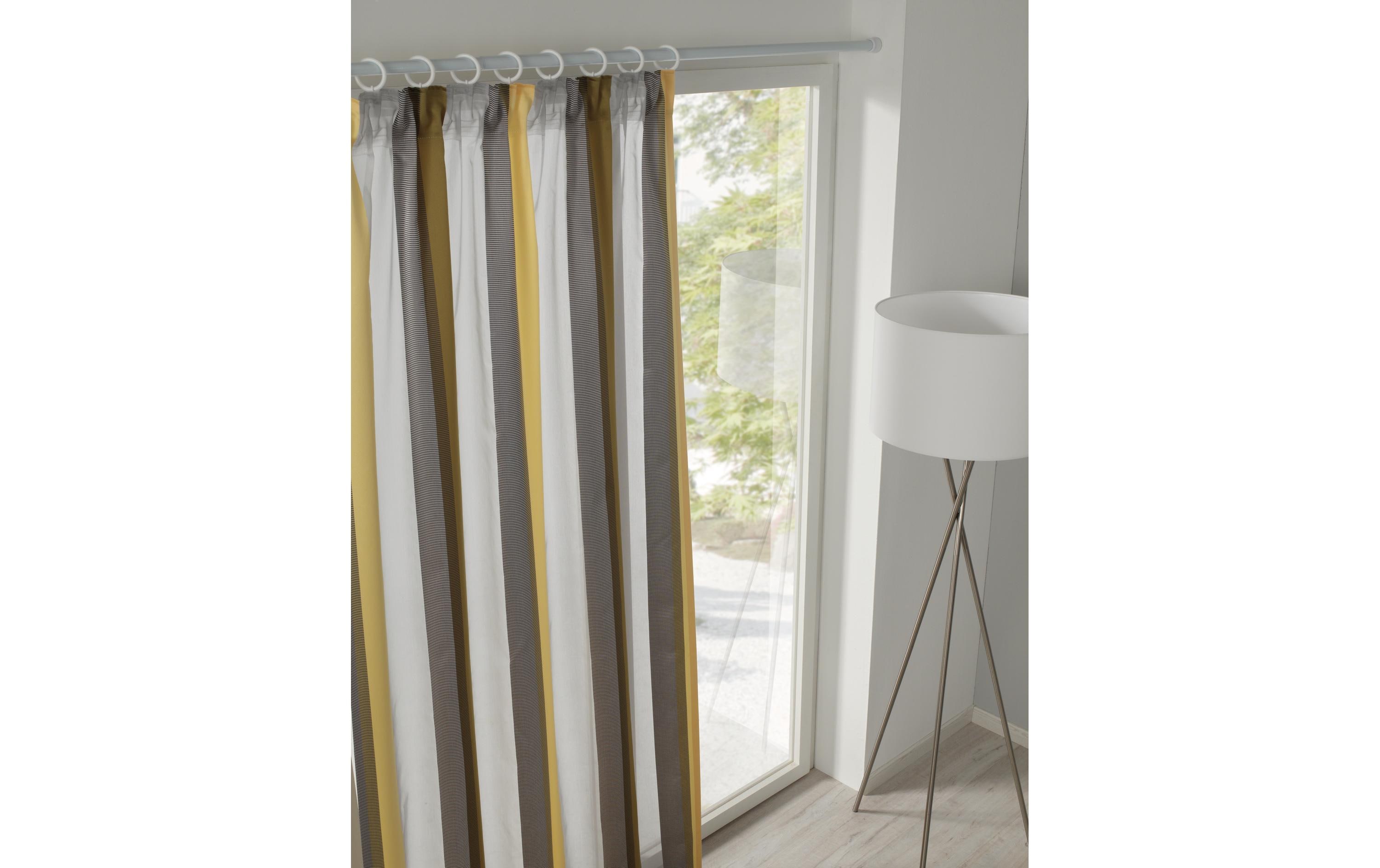 Gardinia Klemmstange 80-130 cm, Ø 23/26 mm Weiss