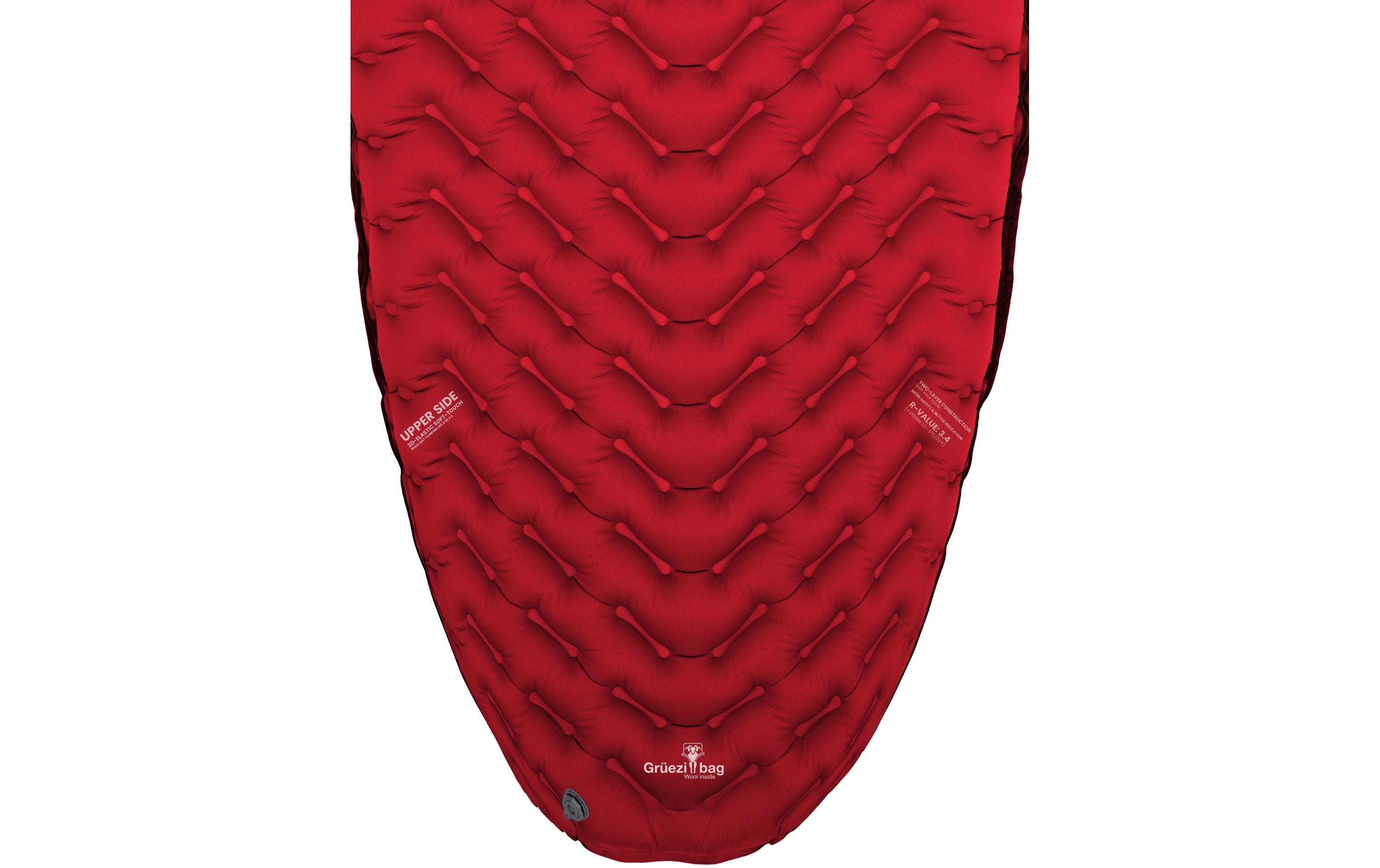 Grüezi Bag Schlafmatte Wool Mat Camping Anthracite / red