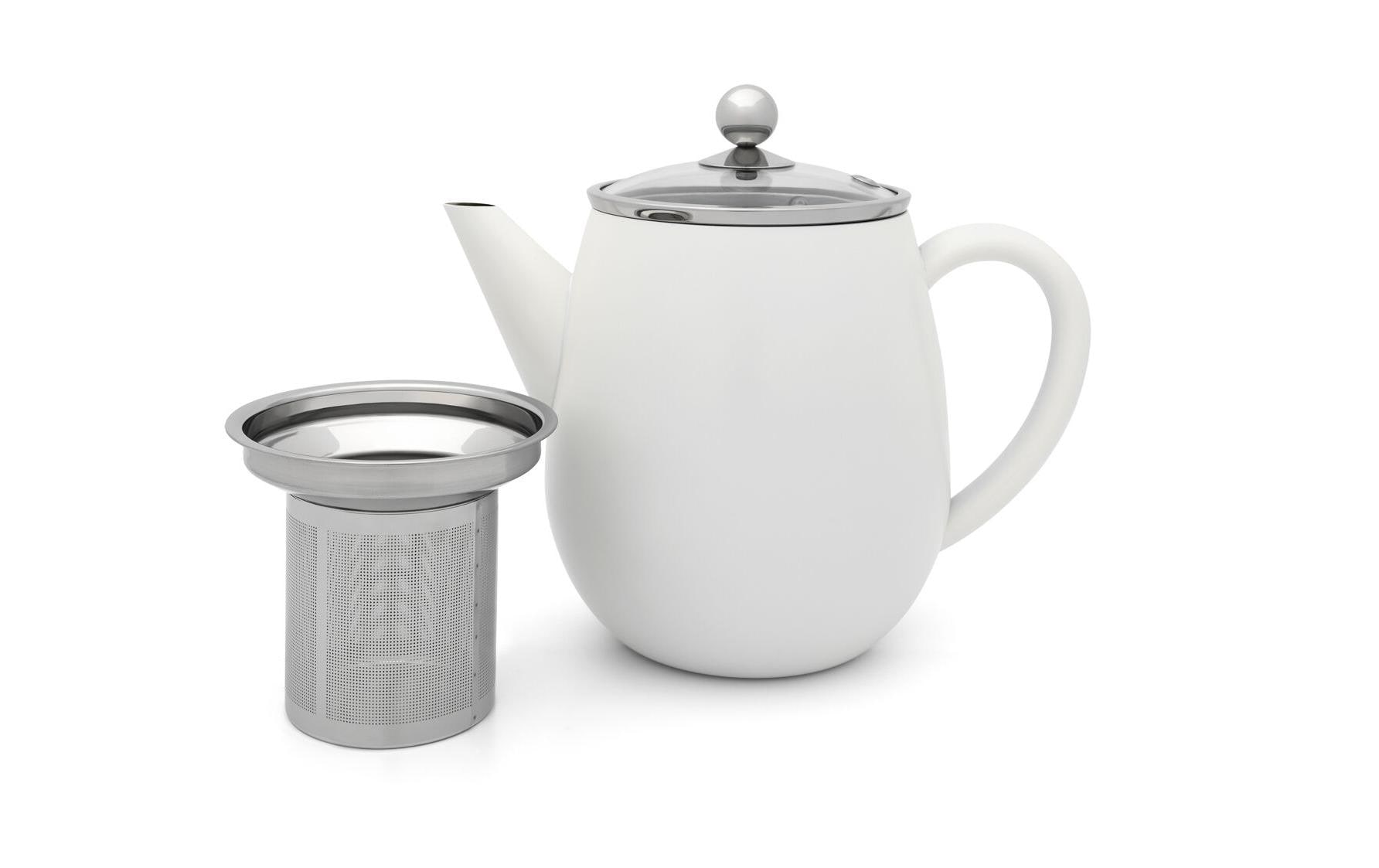 Bredemeijer Teekanne Duet Eva 1.1 Liter, Weiss