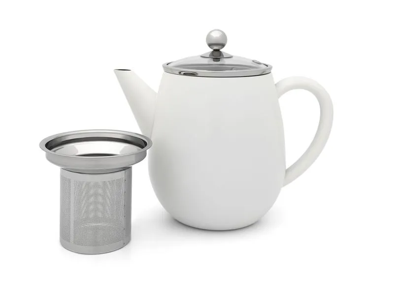 Bredemeijer Teekanne Duet Eva 1.1 Liter, Weiss