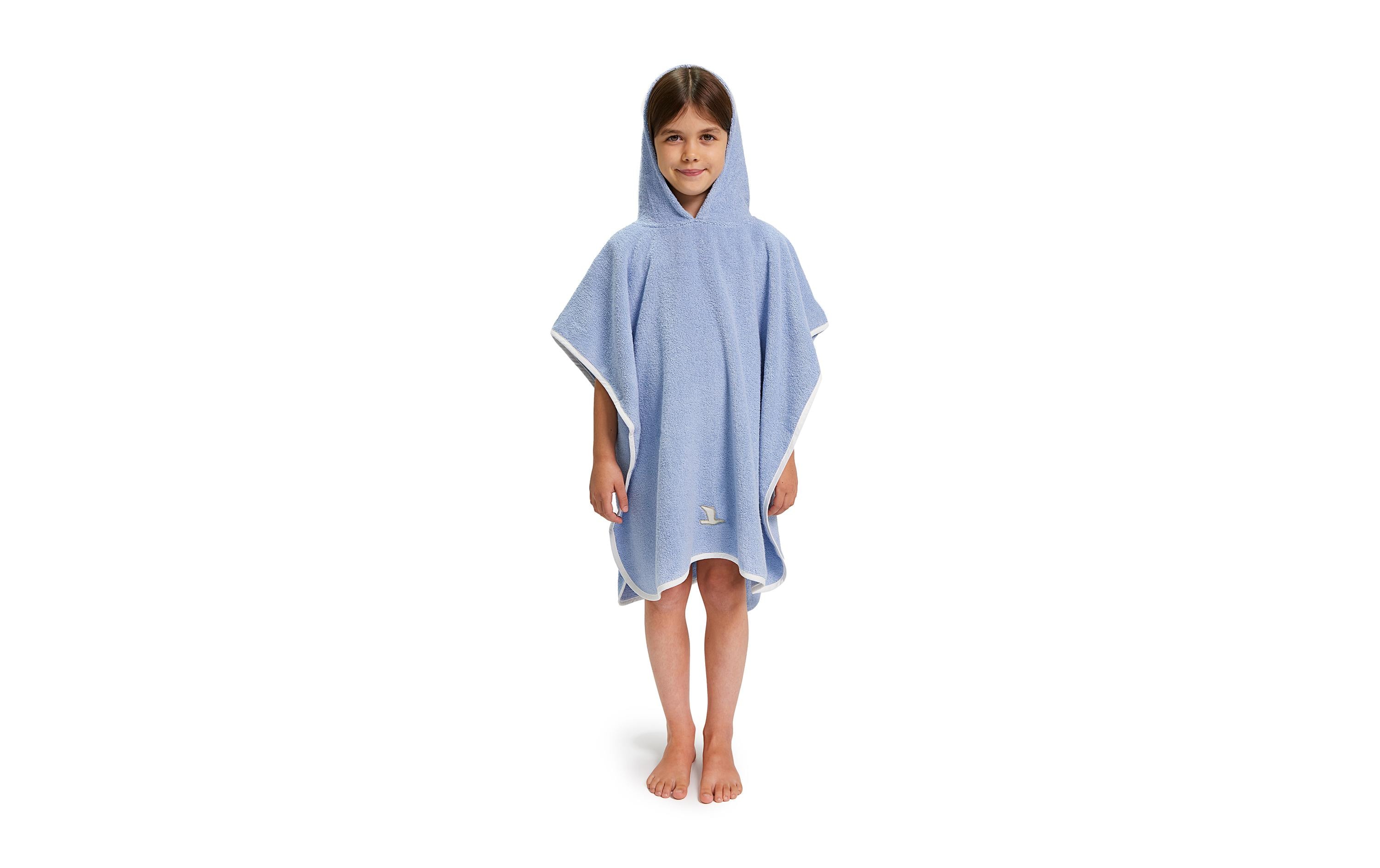 Möve Poncho Soft Hug Grösse 92-104, Aqua