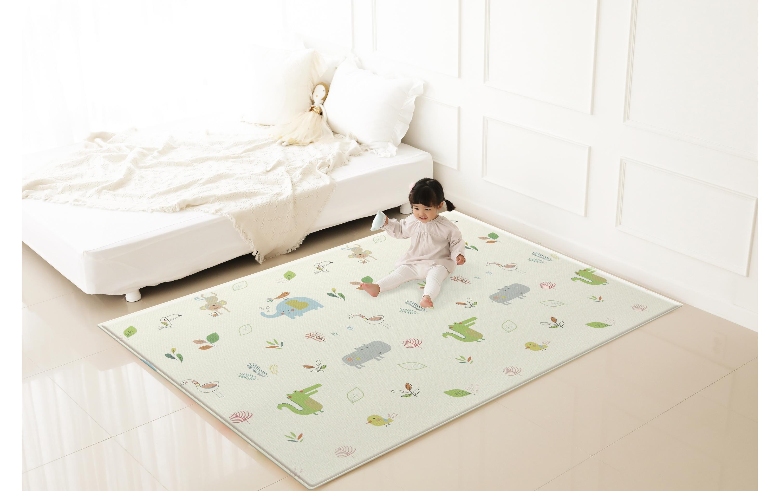 BABY CARE Spielmatte Jungle Friends 185 x 125 cm