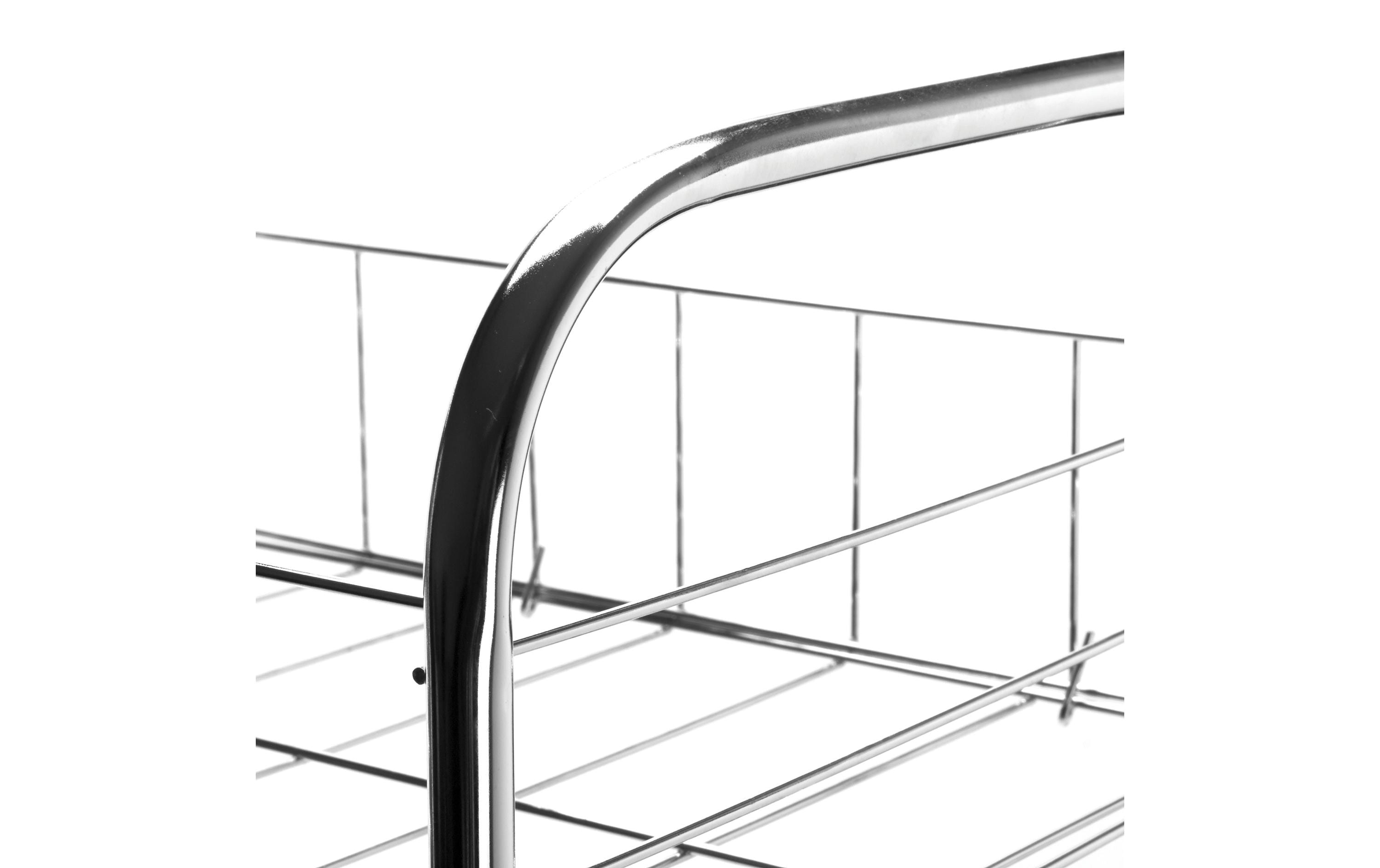 MSV Küchenwagen 26.5 x 68 x 37 cm, Silber