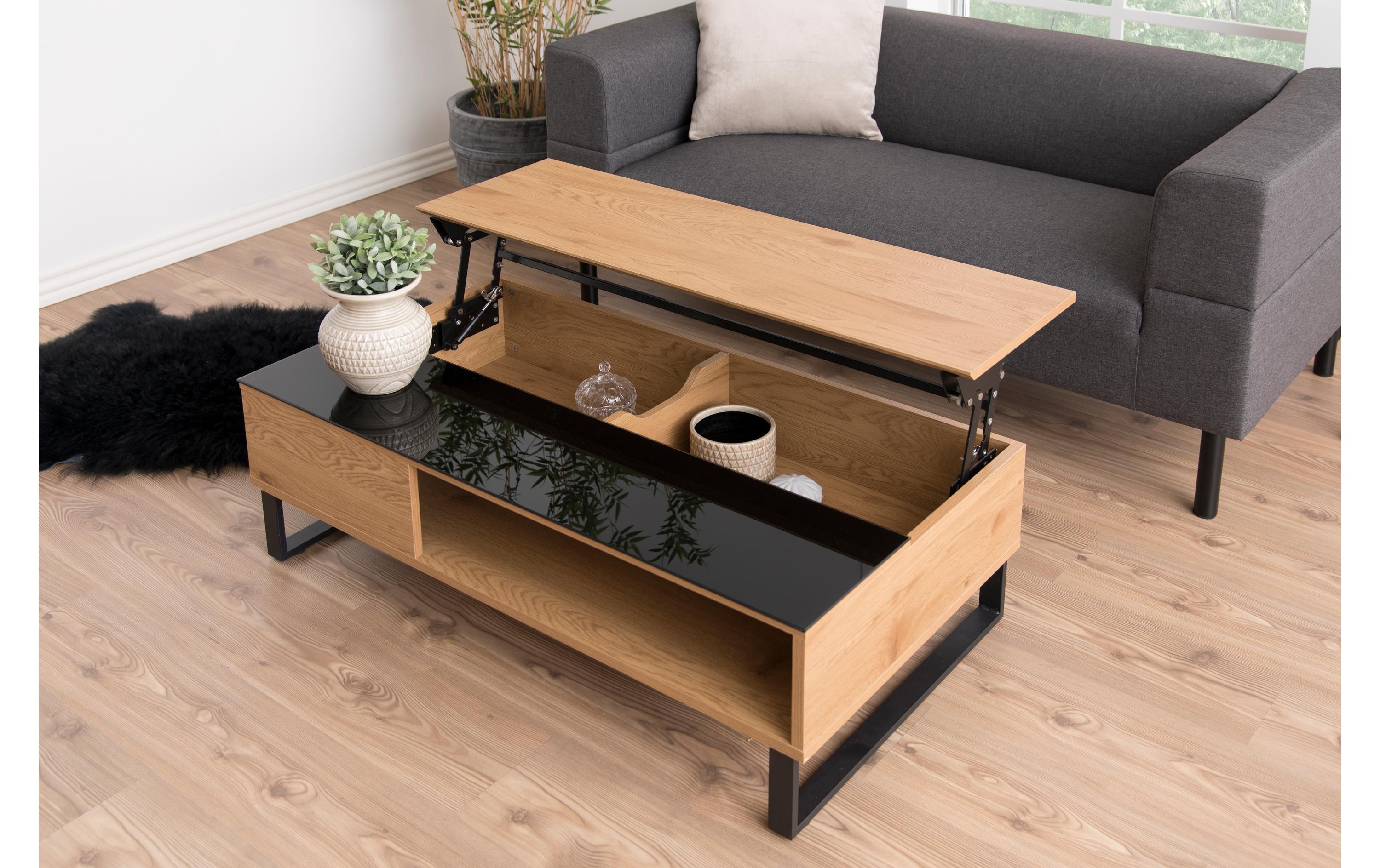 AC Design Couchtisch Azalea Nature/Schwarz
