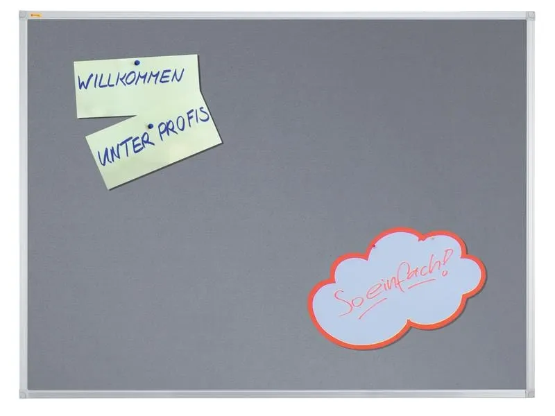 Franken Pinnwand X-tra!Line 90 cm x 120 cm, Grau Franken Pinnwand X-tra!Line 90 cm x 120 cm, Grau