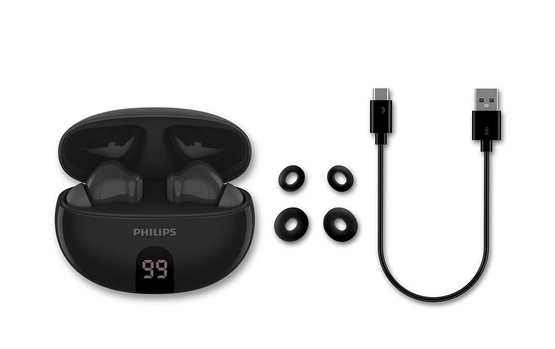 Philips True Wireless In-Ear-Kopfhörer TAT2520BK/00 Schwarz