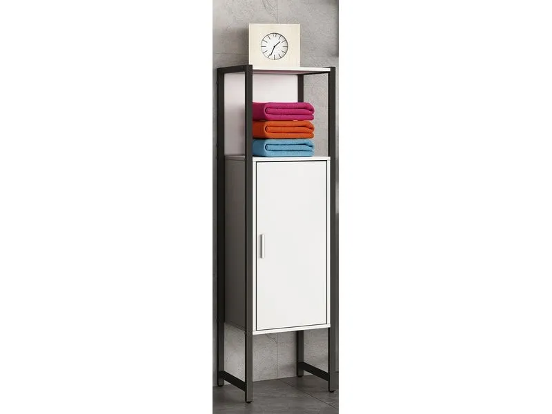 VCM Badezimmerregal Edino 33 x 114 cm, Weiss VCM Badezimmerregal Edino 33 x 114 cm, Weiss