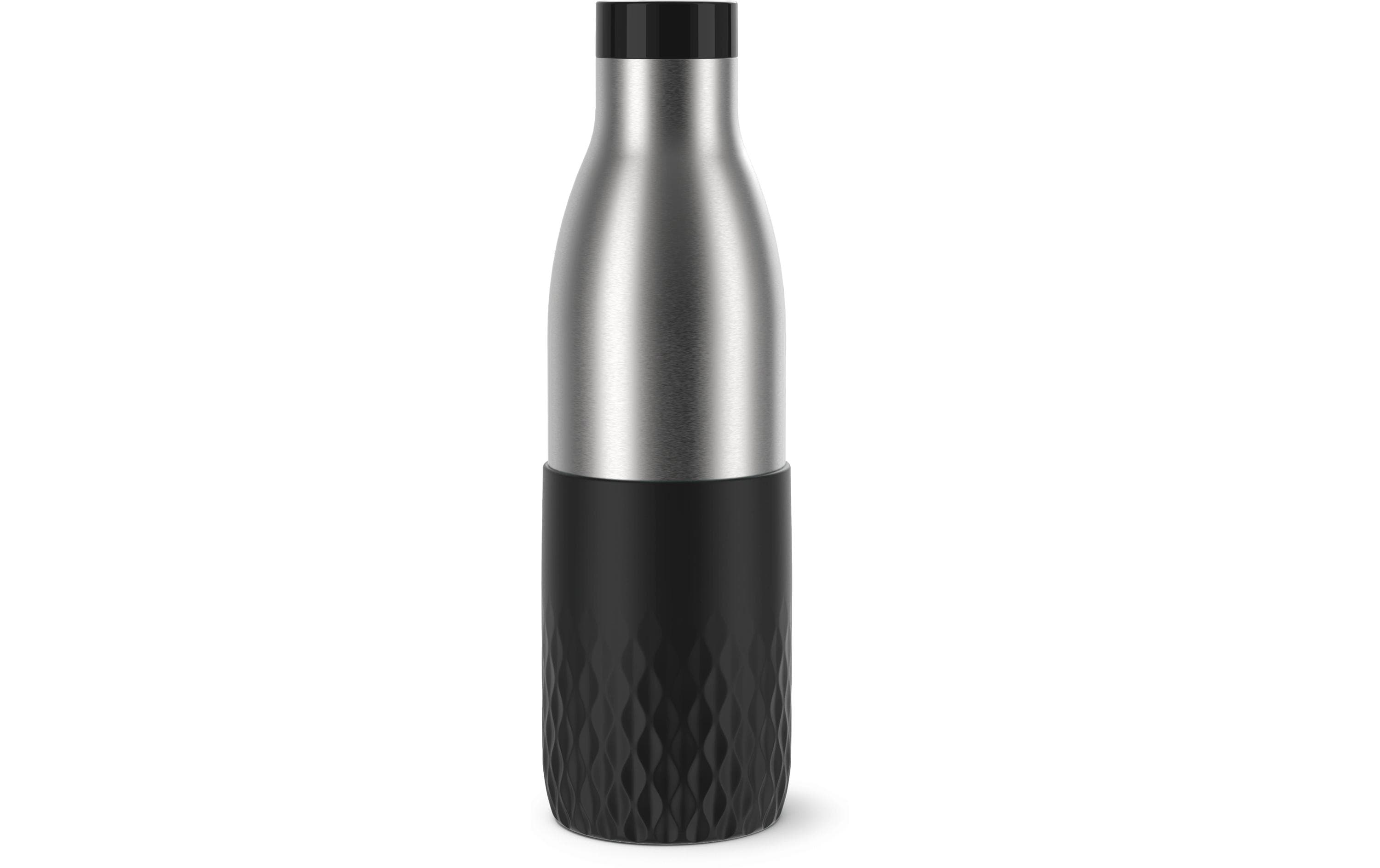 Emsa Trinkflasche Bludrop Sleeve 700 ml, Schwarz