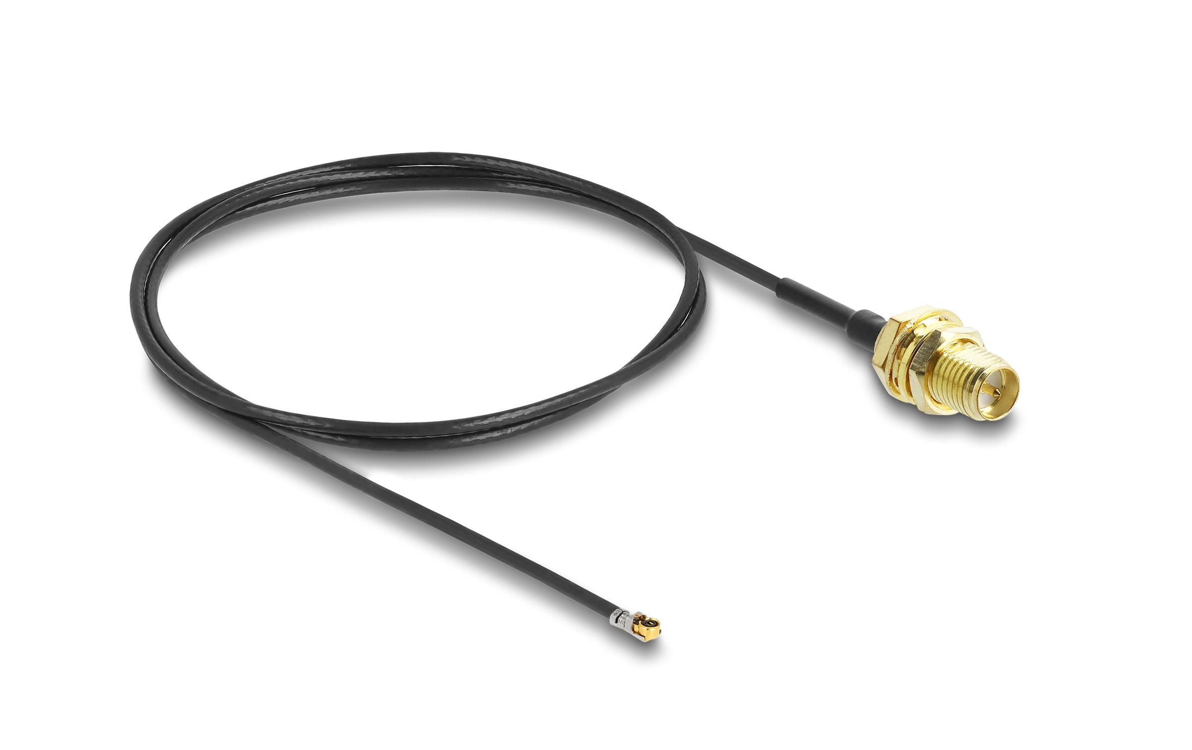 Delock Antennenkabel I-PEX/RP-SMA/MHF 4L zu MHF 4L, 0.5 m