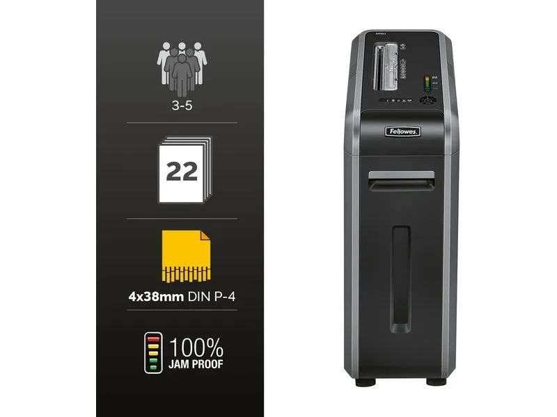 Fellowes Aktenvernichter 125Ci P-4, 20 Seiten Fellowes Aktenvernichter 125Ci P-4, 20 Seiten