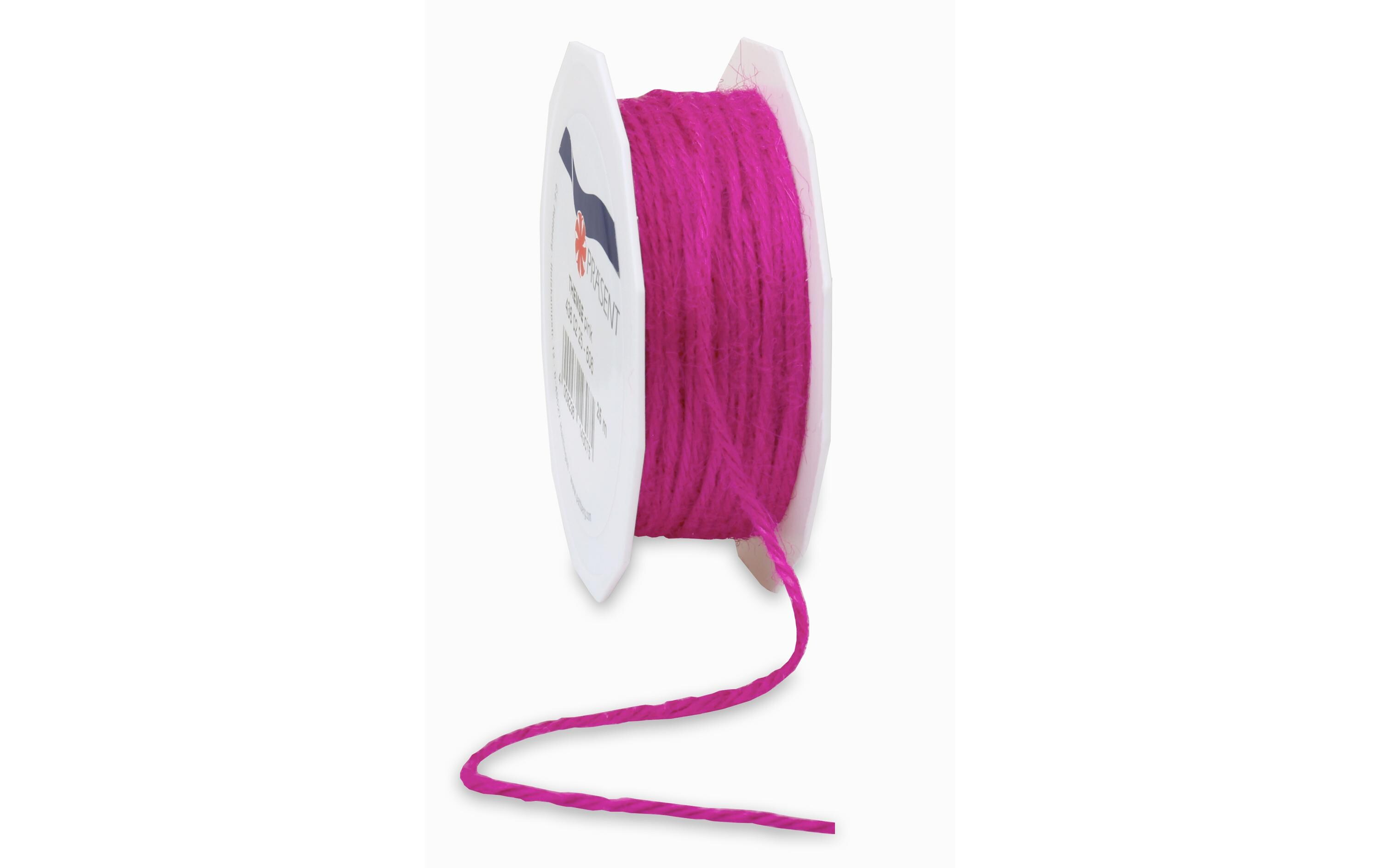 Pattberg Juteband 2 mm x 25 m, Pink