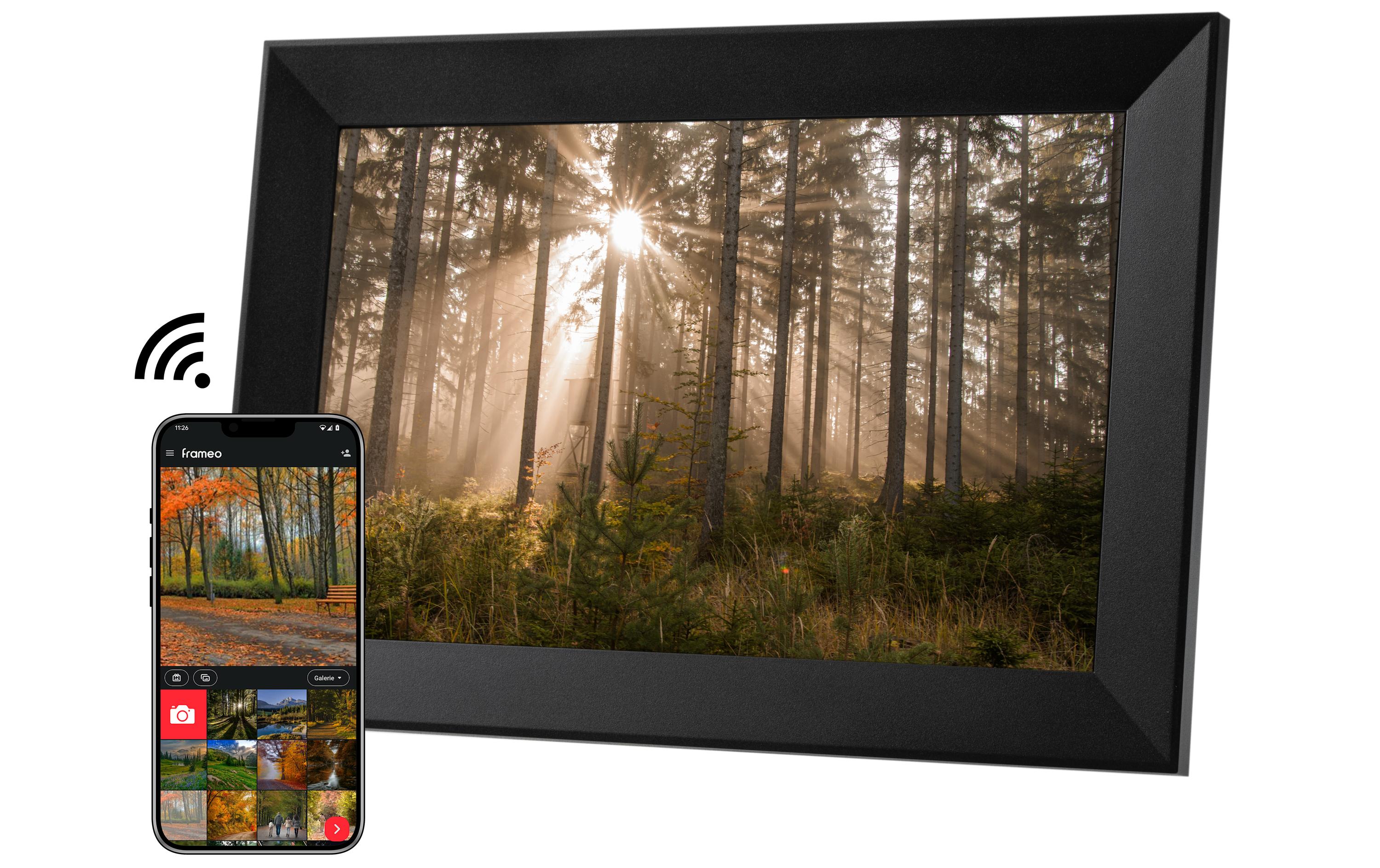 COCON Digitaler Bilderrahmen Momento 10.1, Schwarz