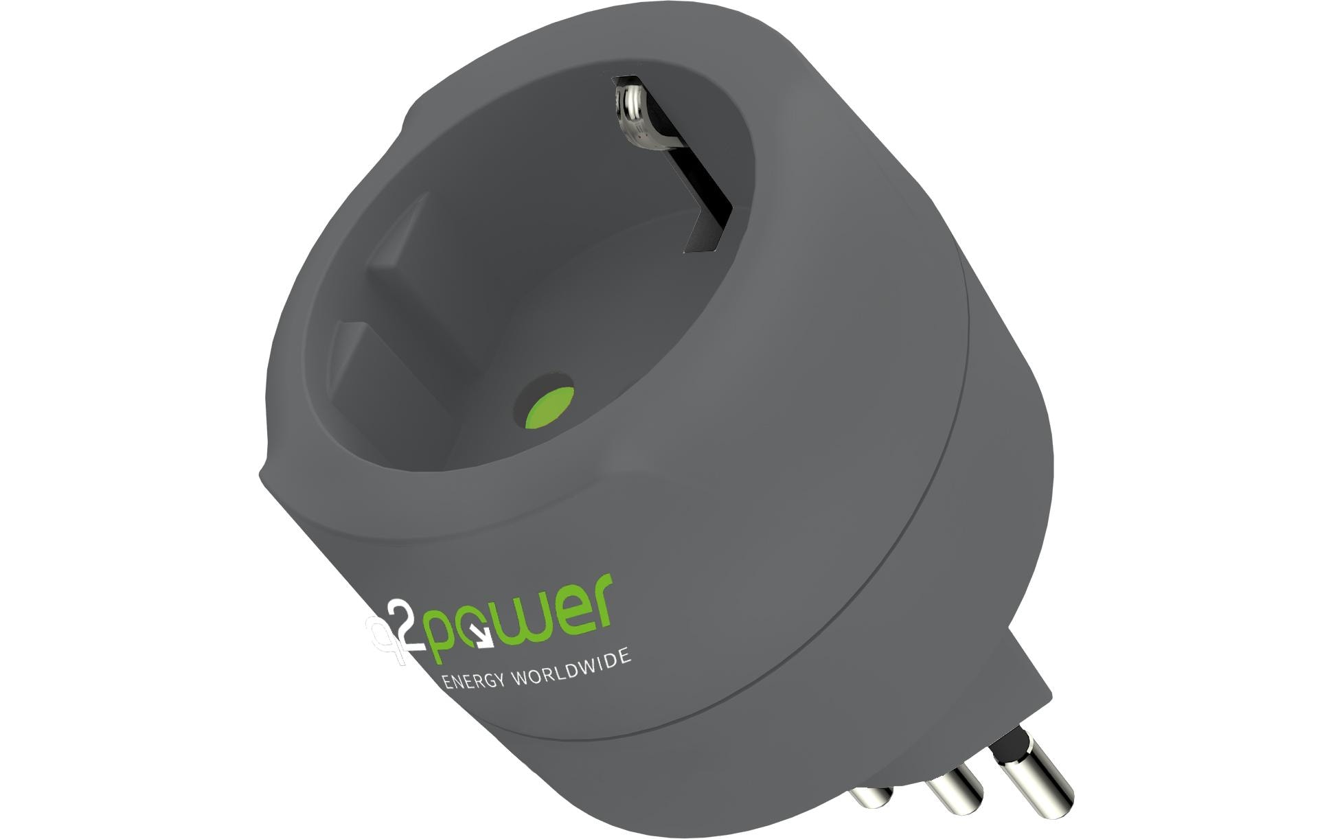 Q2Power Country-Reiseadapter EU-CH/IT/BRA