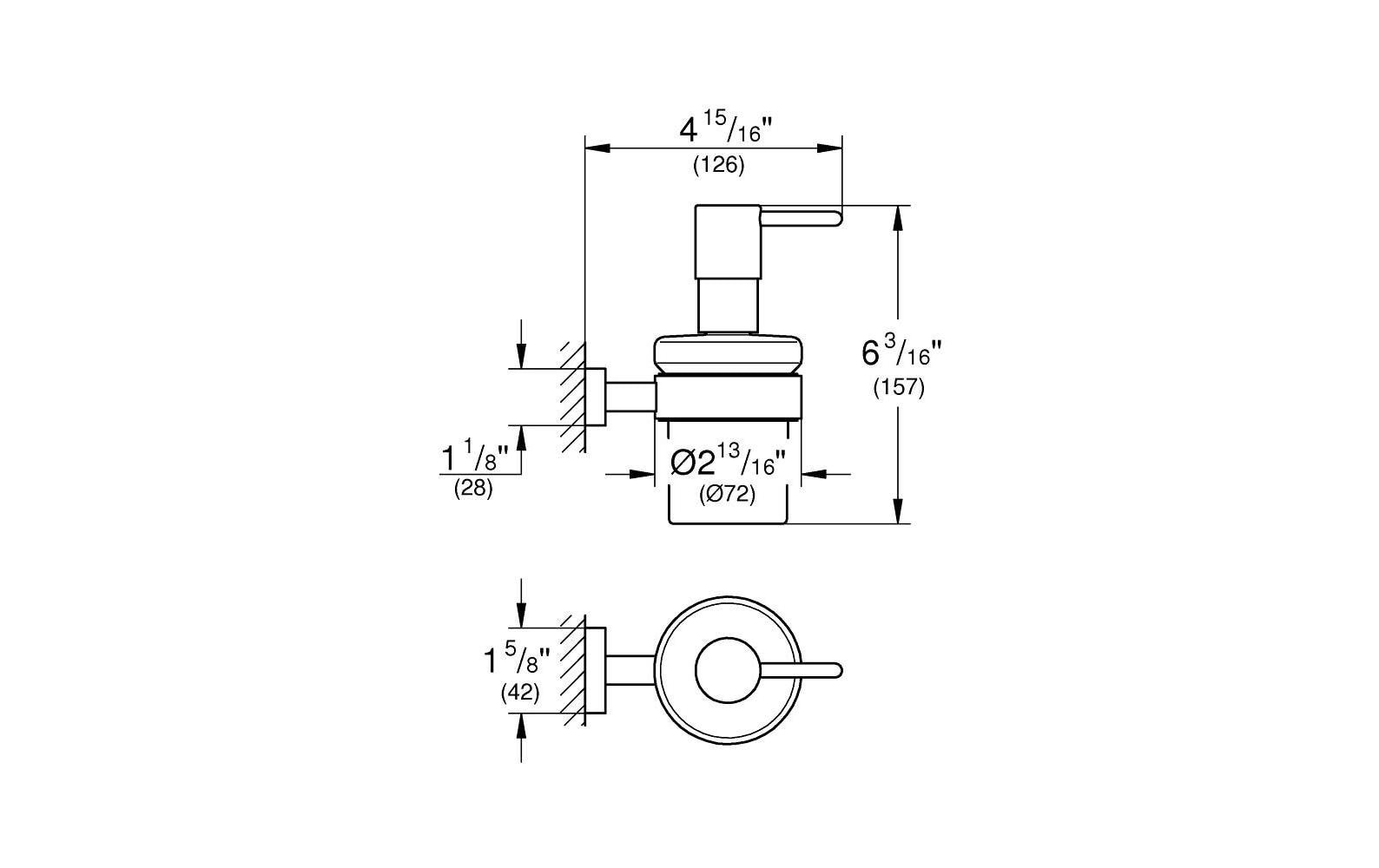 GROHE Seifenspender Essentials 160 ml, Weiss GROHE Seifenspender Essentials 160 ml, Weiss