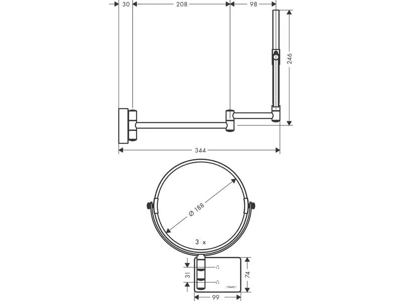 hansgrohe AddStoris Chrom