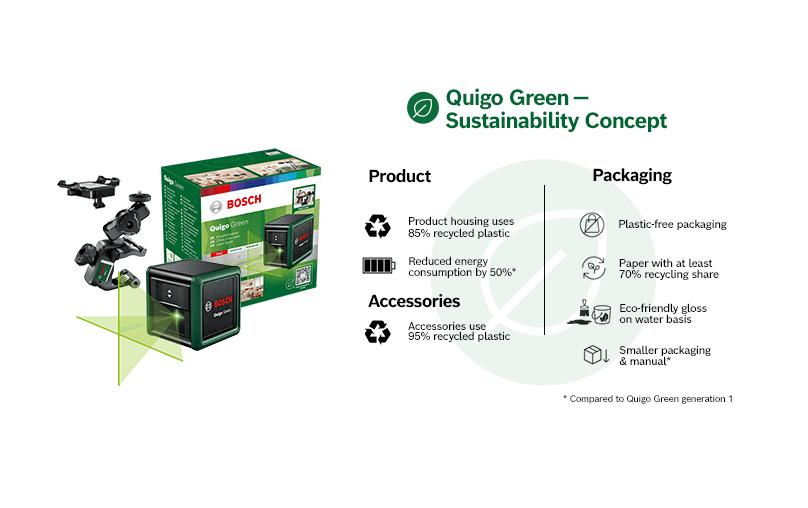 Bosch Kreuzlinien-Laser Quigo Green 12 m Bosch Kreuzlinien-Laser Quigo Green 12 m