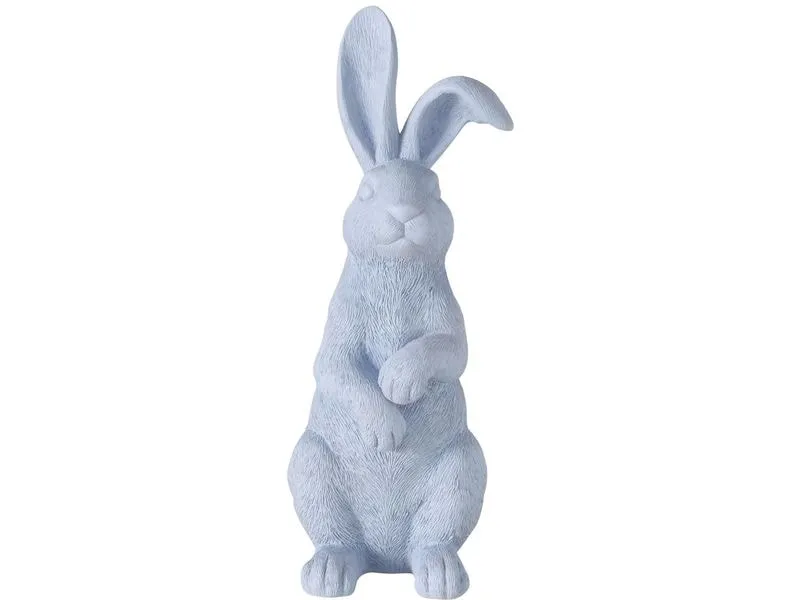 Boltze Aufsteller Hase Bengt Blau, 43 cm