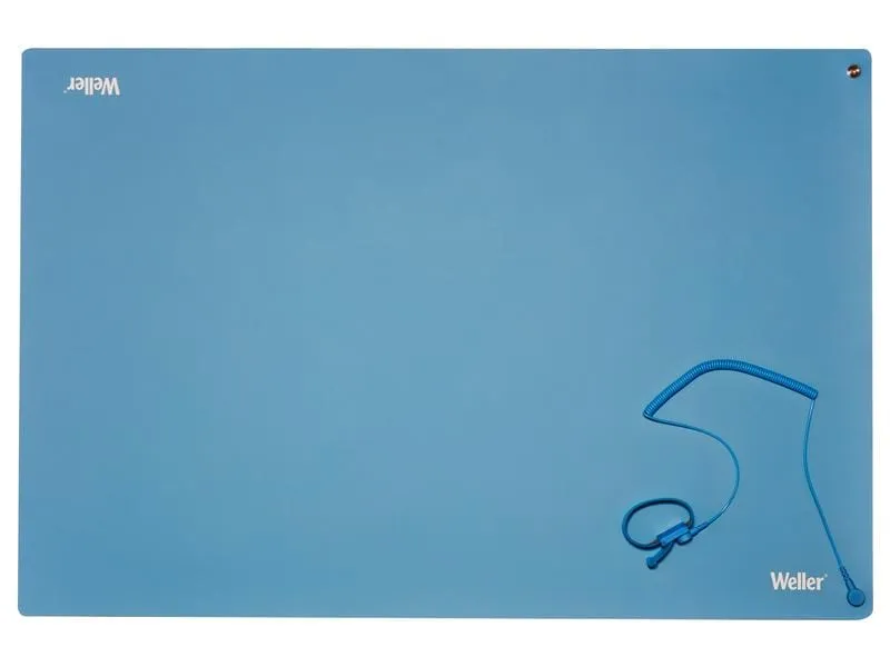 Weller Tisch-Lötmatte Set ESD Premium 900 x 600 mm, Blau