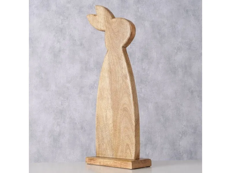 Boltze Aufsteller Hase Nesli 62 cm, Mangoholz