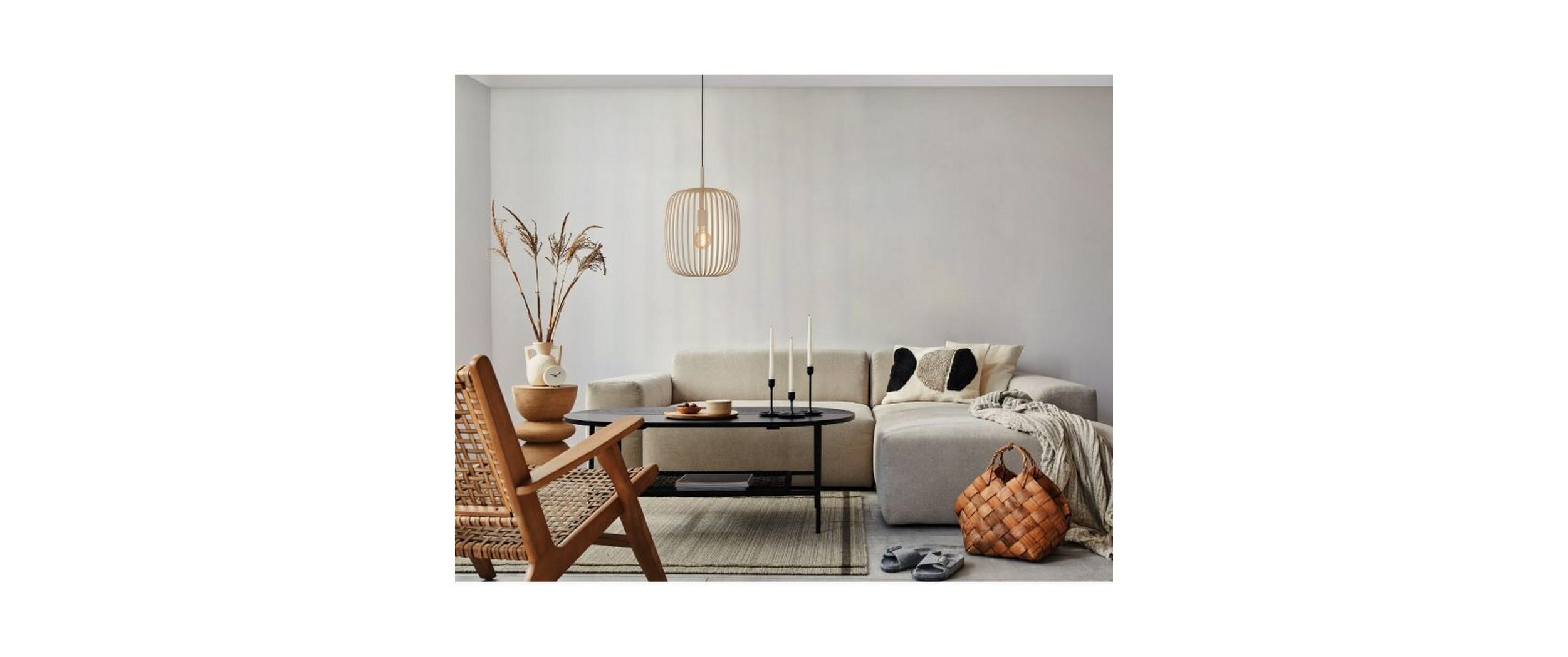 EGLO Leuchten Pendelleuchte Zigbee ROMAZZINA beige E27