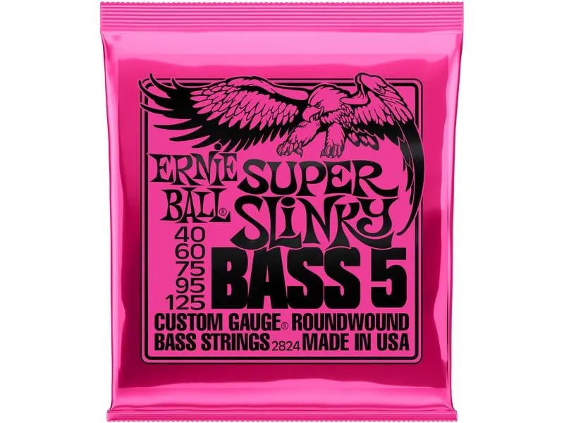 Ernie Ball Basssaiten 2824 Slinky Bass 5 – Super, 40-125