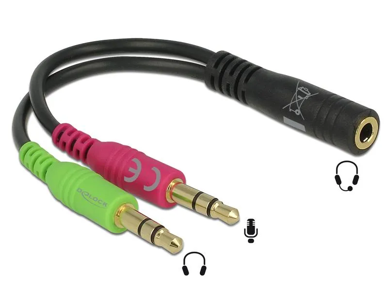 Delock Audio-Adapter Klinke 3.5 mm, female - 3.5 mm Klinke