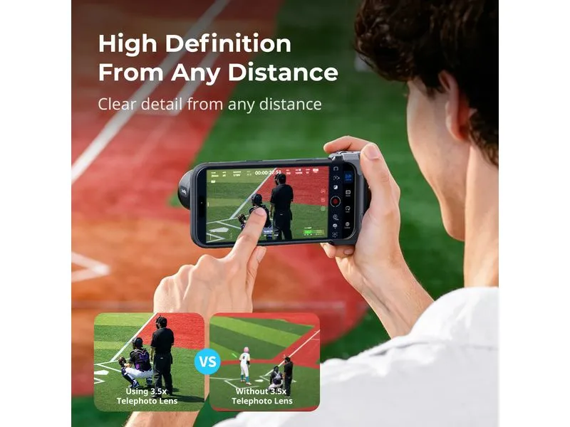 Smallrig 3,5-fach-Teleobjektiv für Smartphones mit Befestigungsclip Smallrig 3,5-fach-Teleobjektiv für Smartphones mit Befestigungsclip