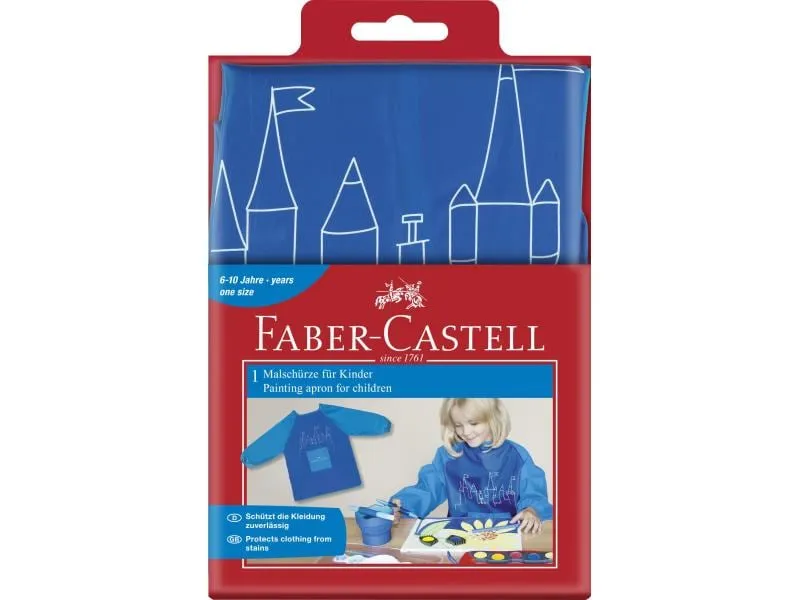 Faber-Castell Malschürze für Kinder Ab 6 Jahren, Blau Faber-Castell Malschürze für Kinder Ab 6 Jahren, Blau