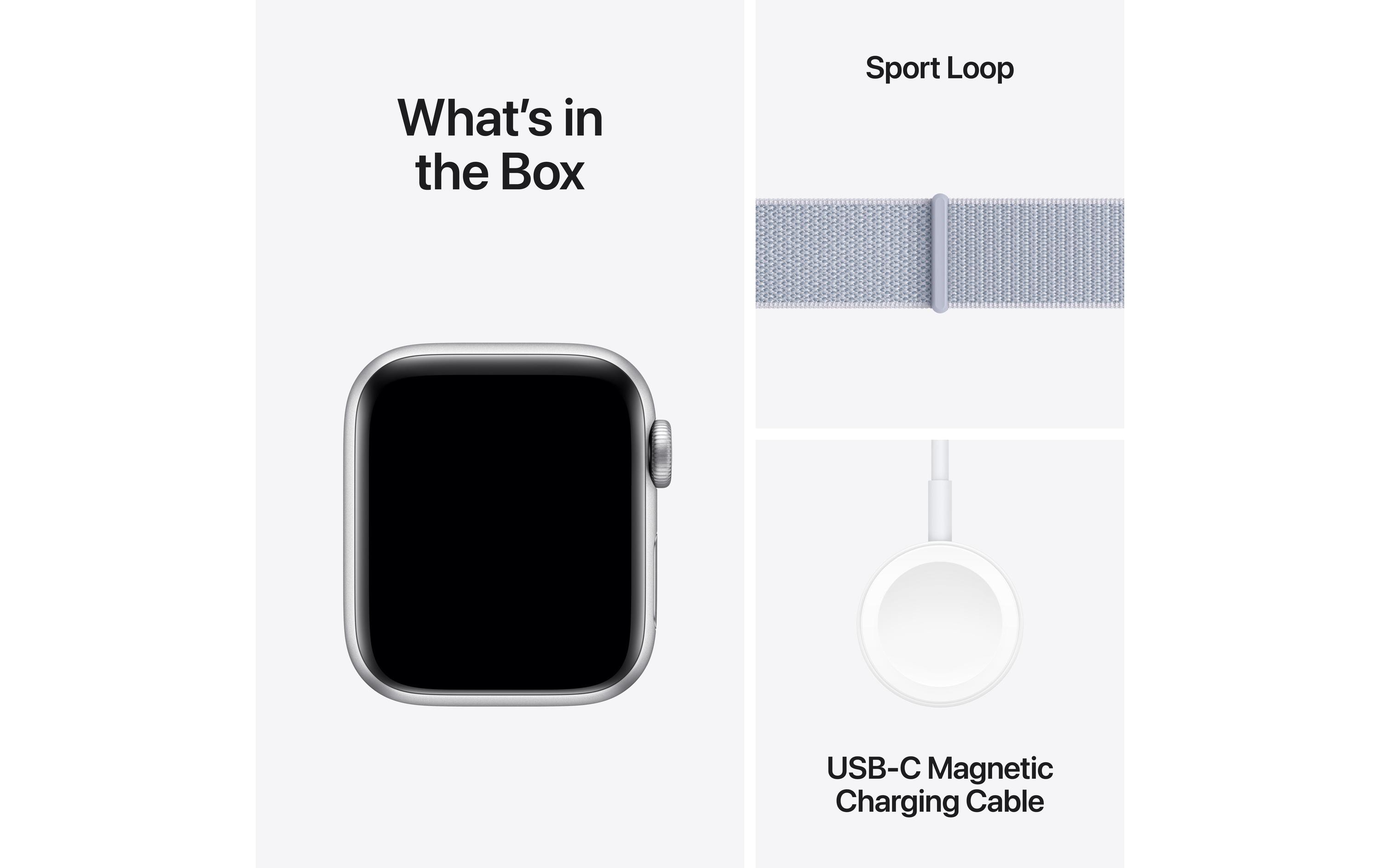 Apple Watch SE 2024 40 mm LTE Silver Blue Cloud Sport Loop