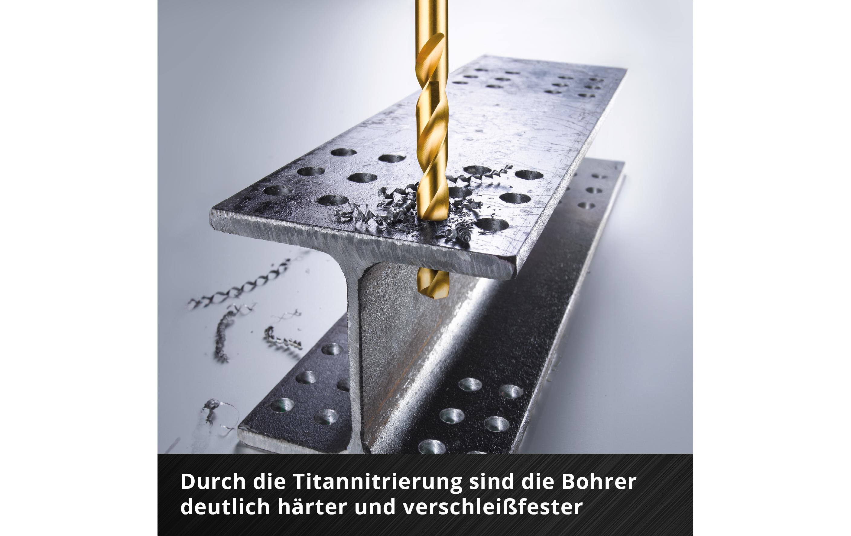 Einhell Metallbohrer-Set HSS-TiN 13tlg LS