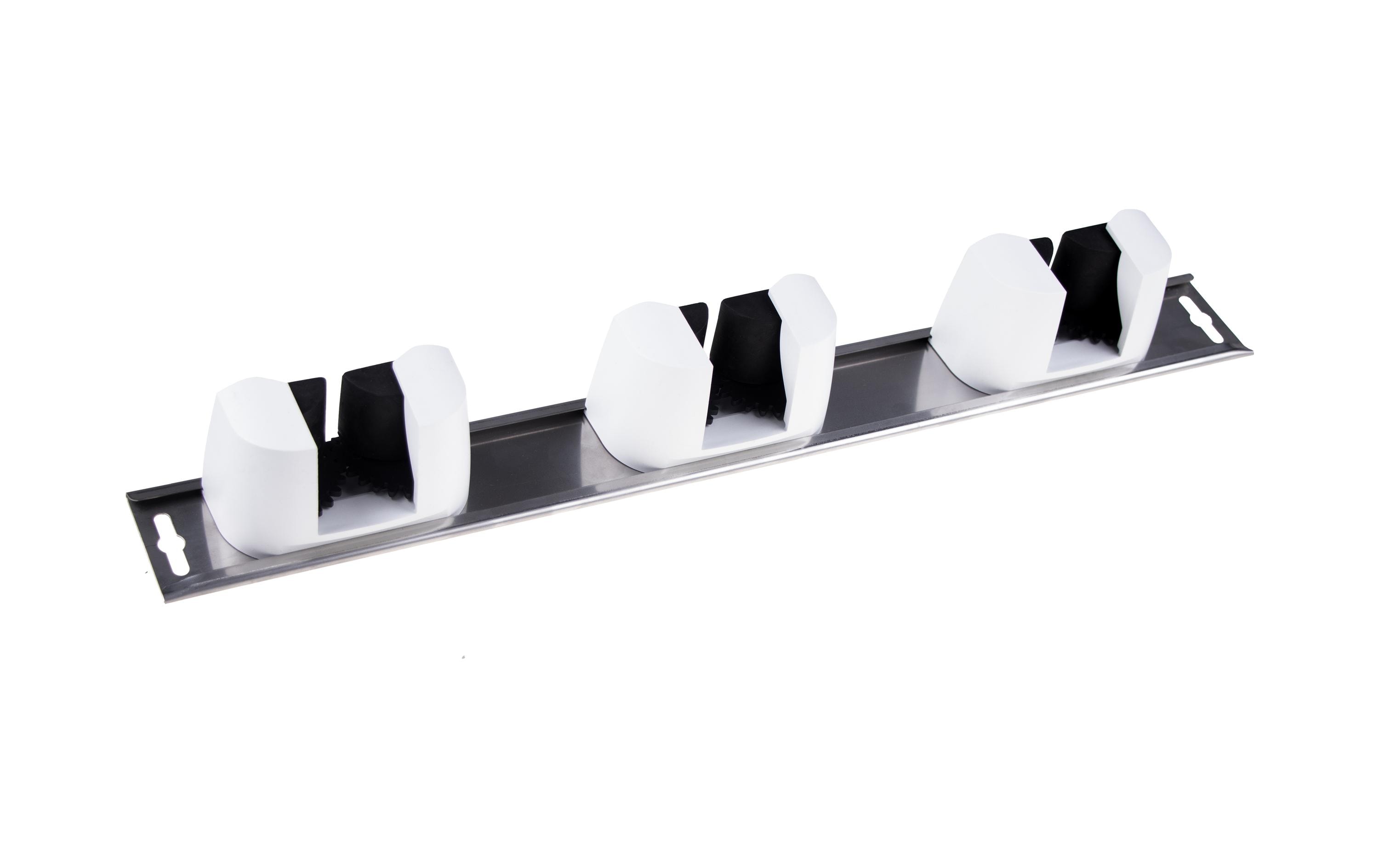 Edi Baur Aufhängeschiene All Fix weiss 4 kg, Edelstahl/Weiss matt