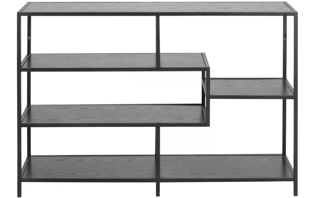 AC Design Regal Seaford 114 x 35 x 78 cm, Schwarz