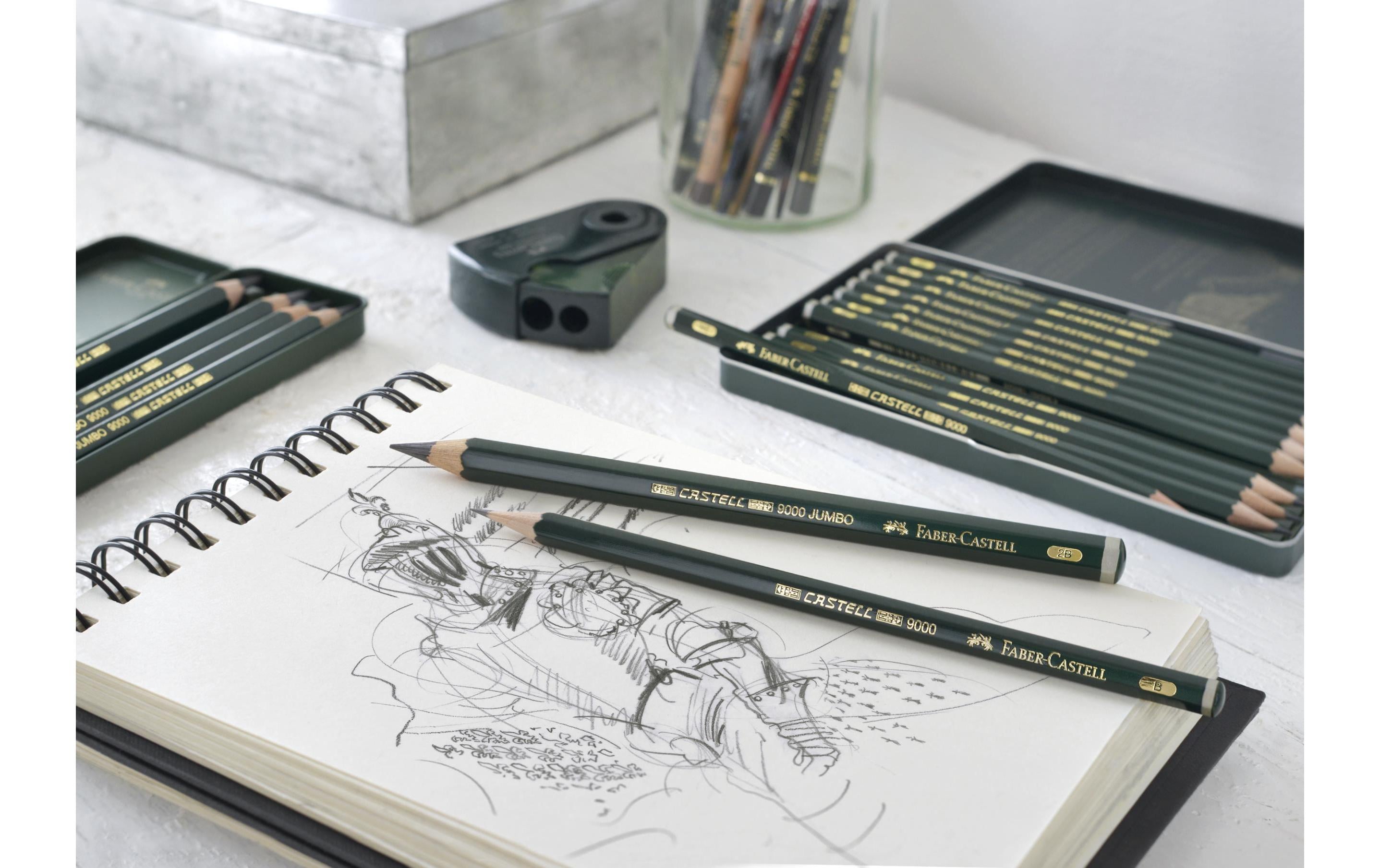 Faber-Castell Bleistift Castell 9000 5B-5H 12 Stück