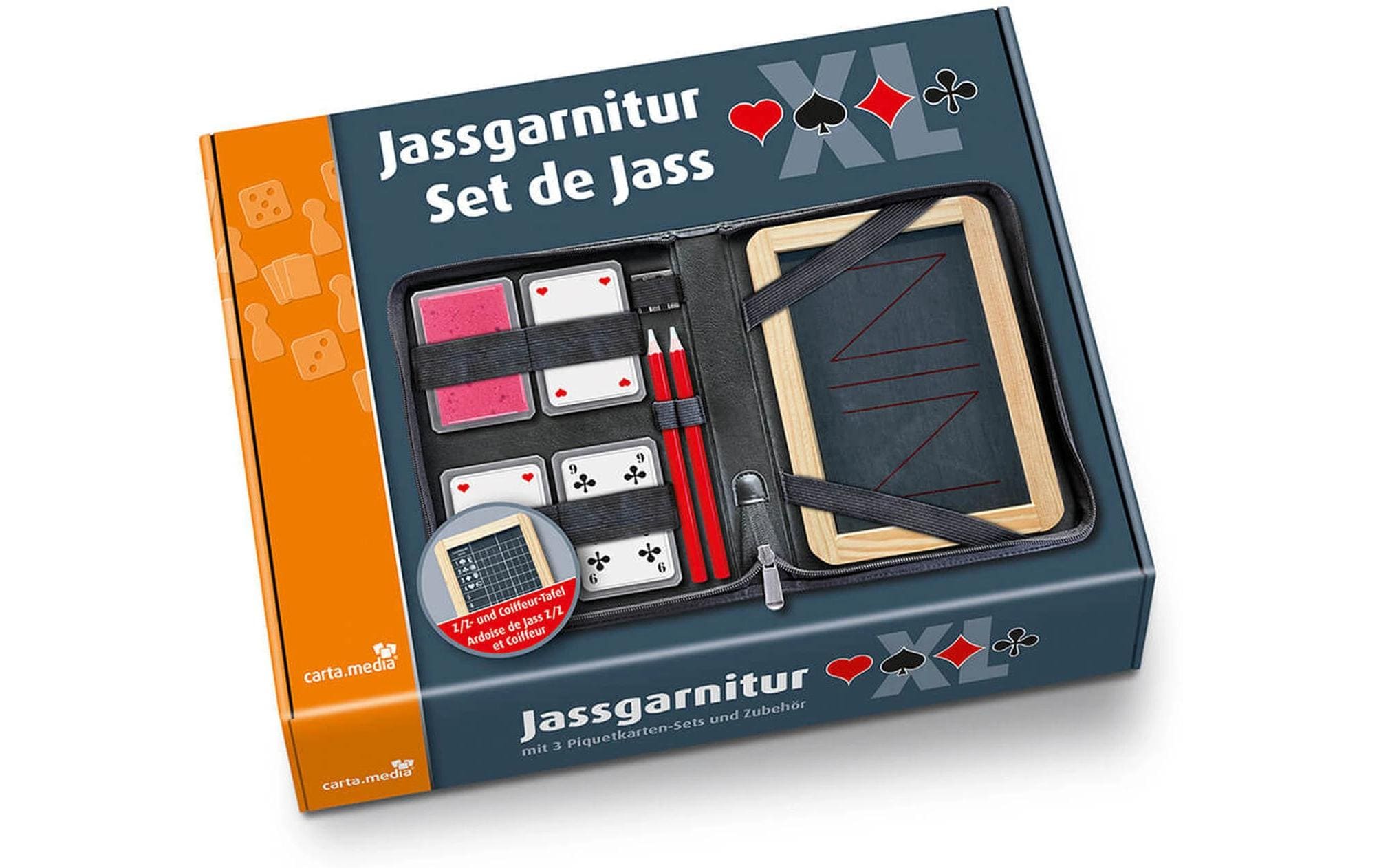 Carta.Media Jassgarnitur XL mit französischen Jasskarten
