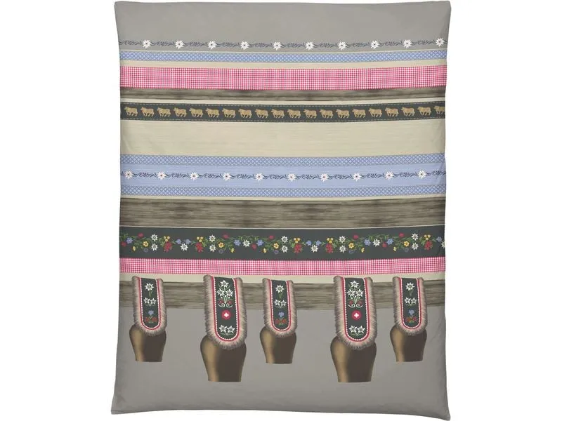 Home Fashion Duvetbezug Satin bedruckt Kuhglocken 160 x 210 cm Home Fashion Duvetbezug Satin bedruckt Kuhglocken 160 x 210 cm
