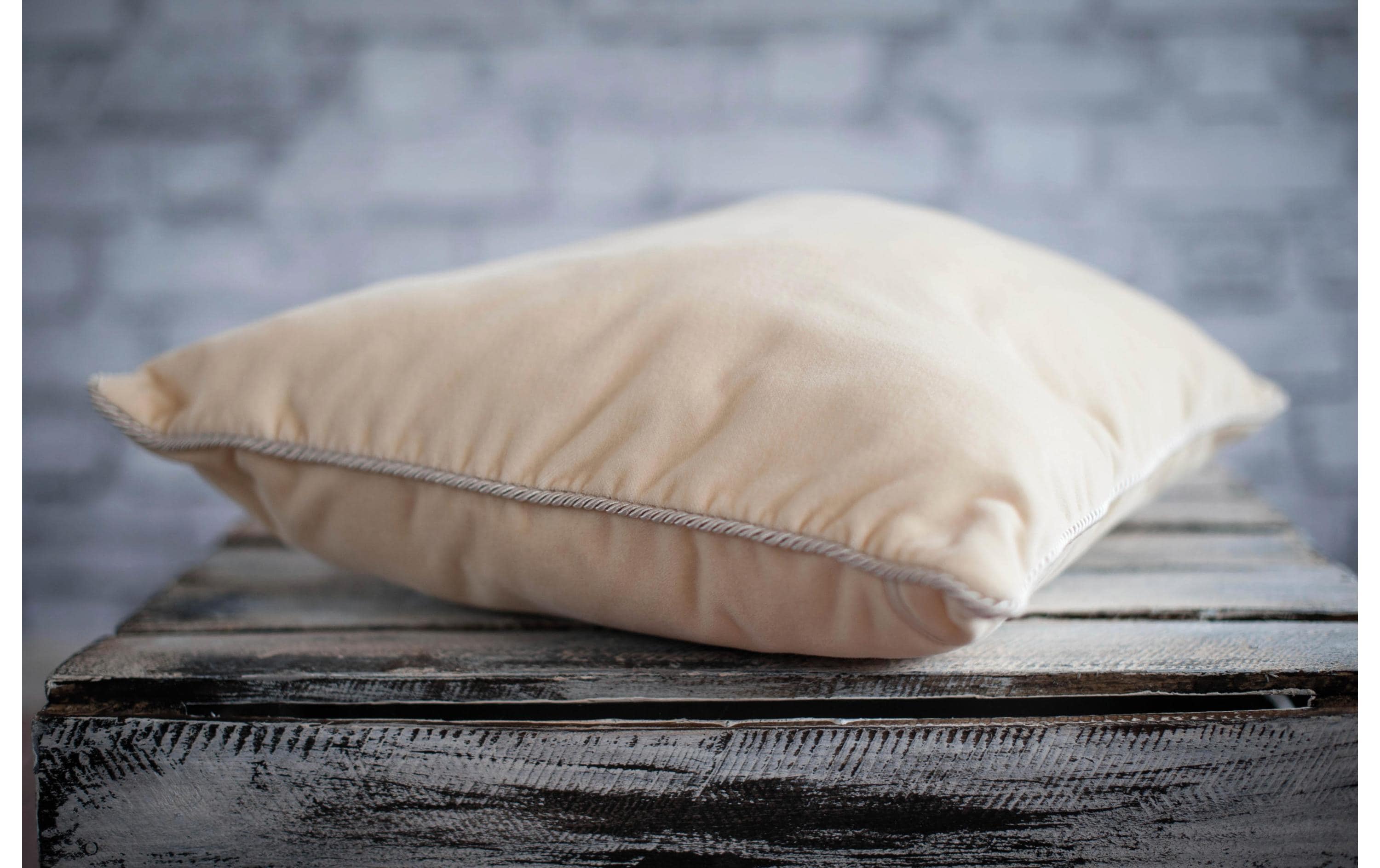 DOR Klassisches Kopfkissen Alivia Natur Hirse, 30 x 40 cm